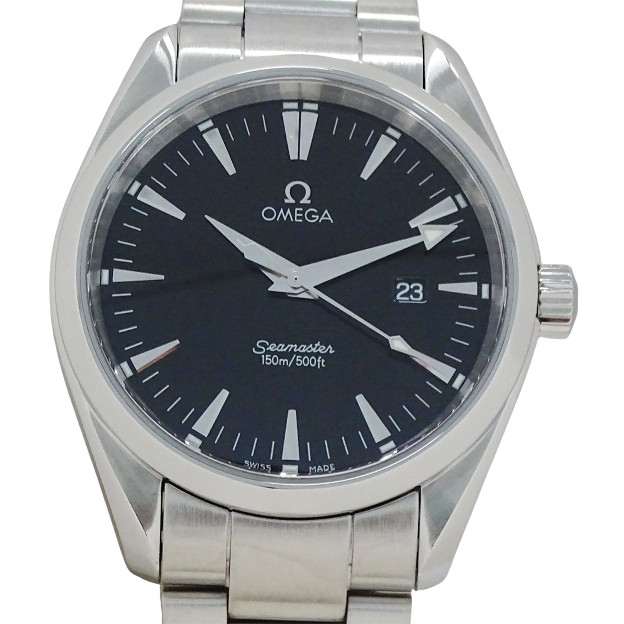 Omega Seamaster Aqua Terra 2517.50 Brand Name Date Quartz Stainless Steel (SS) Silver Black