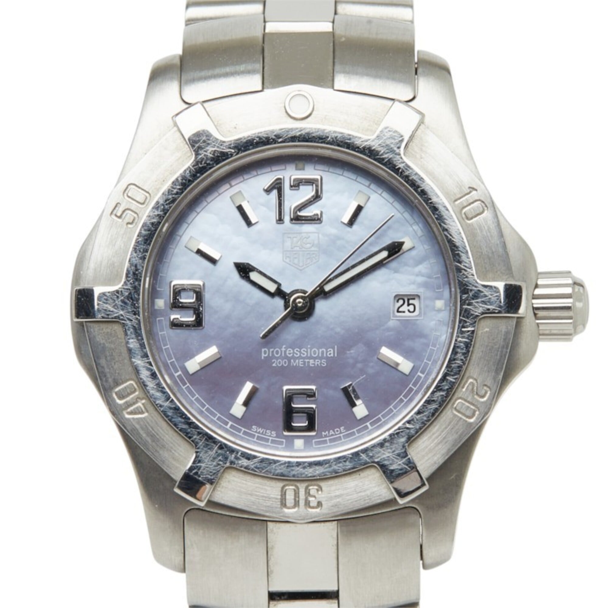 TAG HEUER クォーツ 腕時計 シルバー ブルー TAG Heuer Exclusive Date 28mm Blue shell