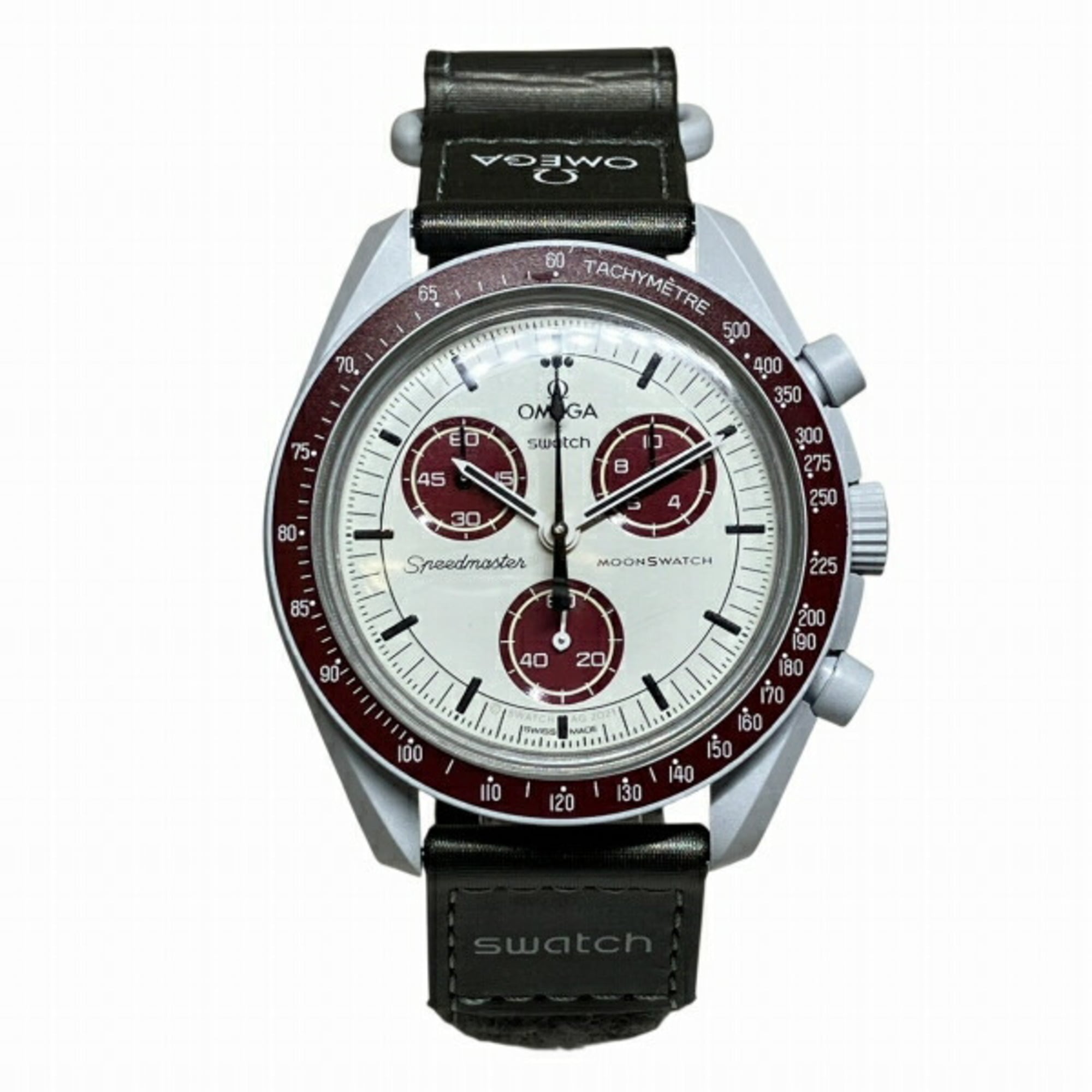 Omega x Swatch MoonSwatch Mission to Pluto SO33M101 Quartz Watch Men's