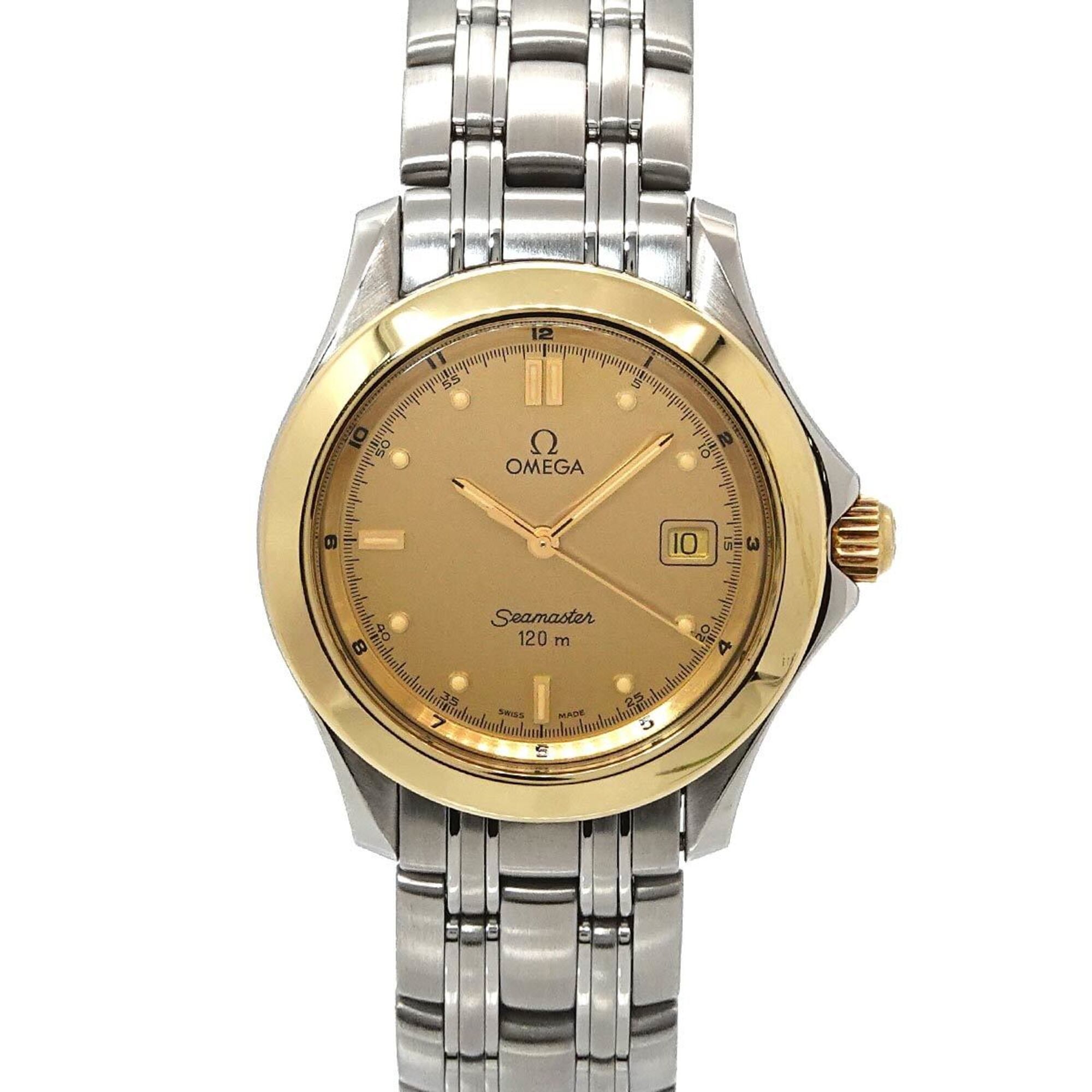 Omega Seamaster 150389 Gold Dial 36mm Watch