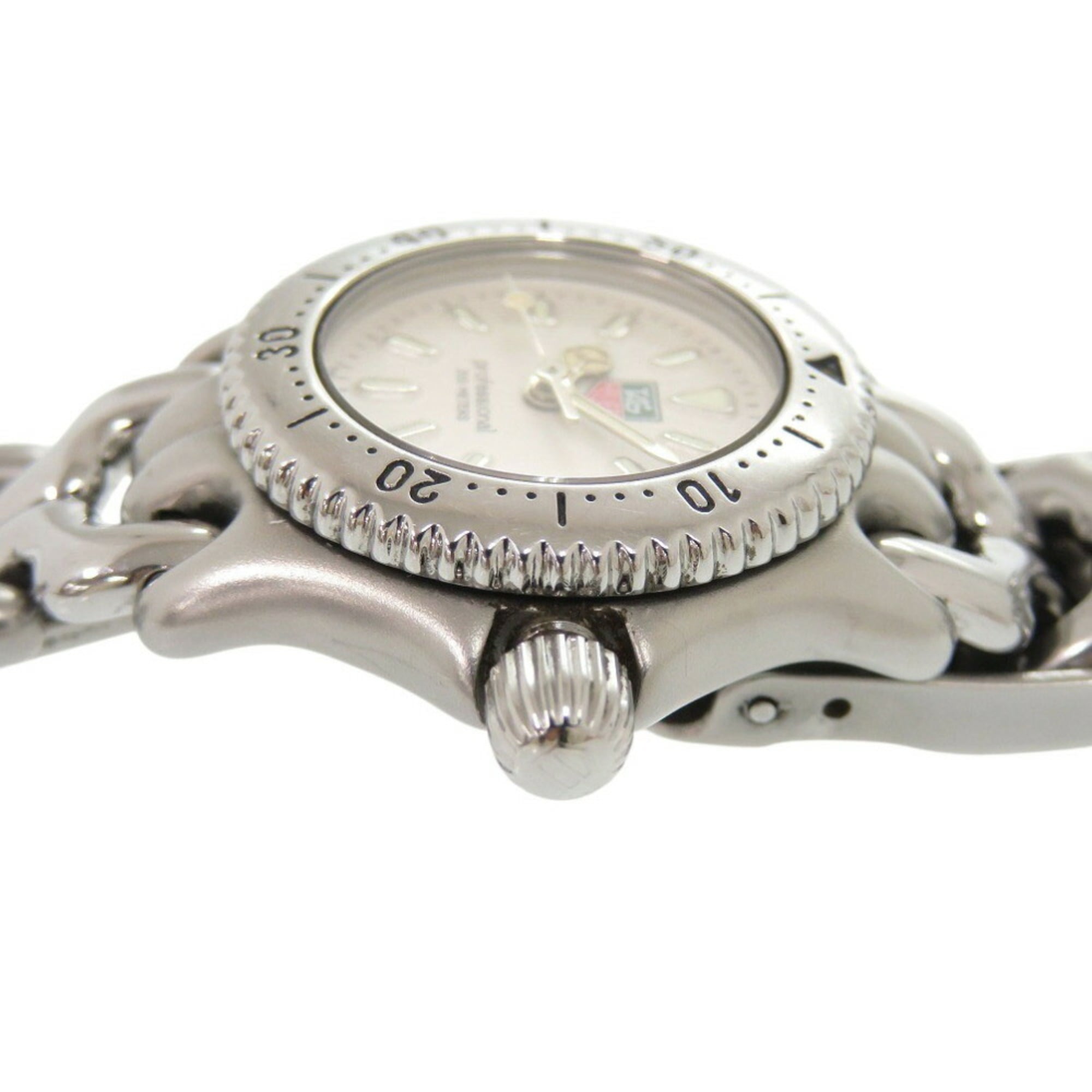 TAG Heuer S99.008 Cell Quarzzuhr aus Edelstahl Creme CremeSilber 1045TAG HEUER