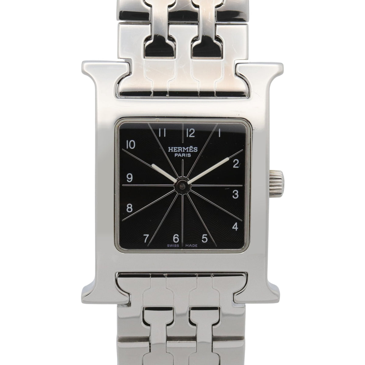 Hermes H- HH1.210 Black Dial 21mm Watch