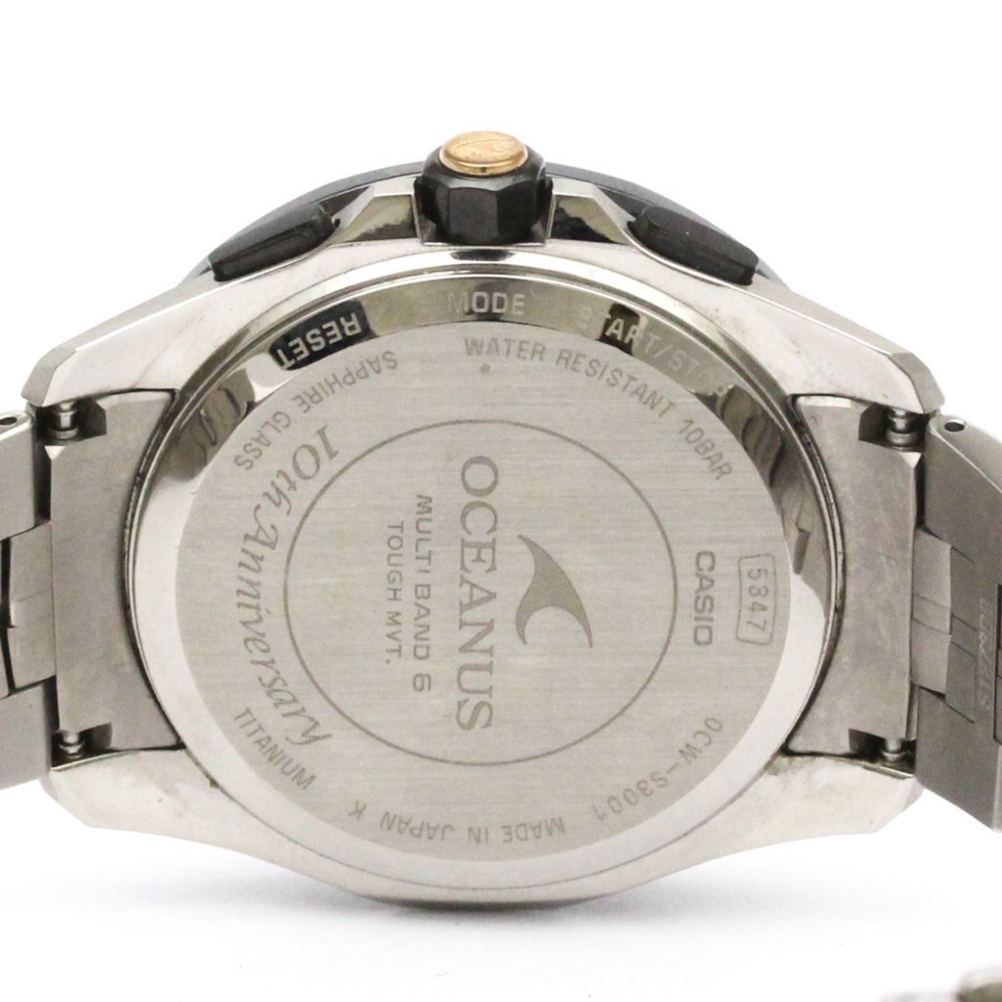 CASIO Oceanus Manta 10e verjaardag LTD Solar titaniumhorloge OCW-S3001C-1AJF