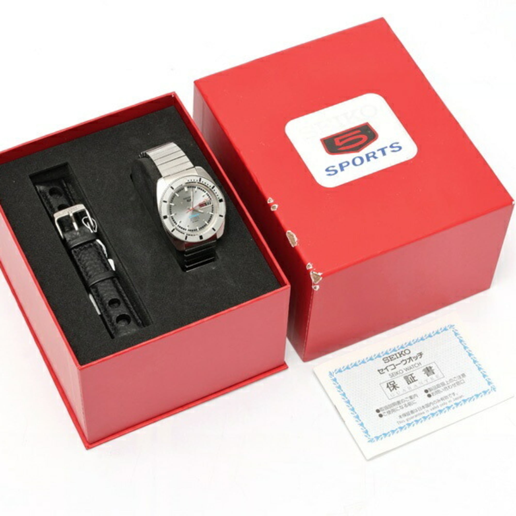 Seiko 5 Sports SBSA269 4R36-16C0 zilverkleurig automatisch horloge