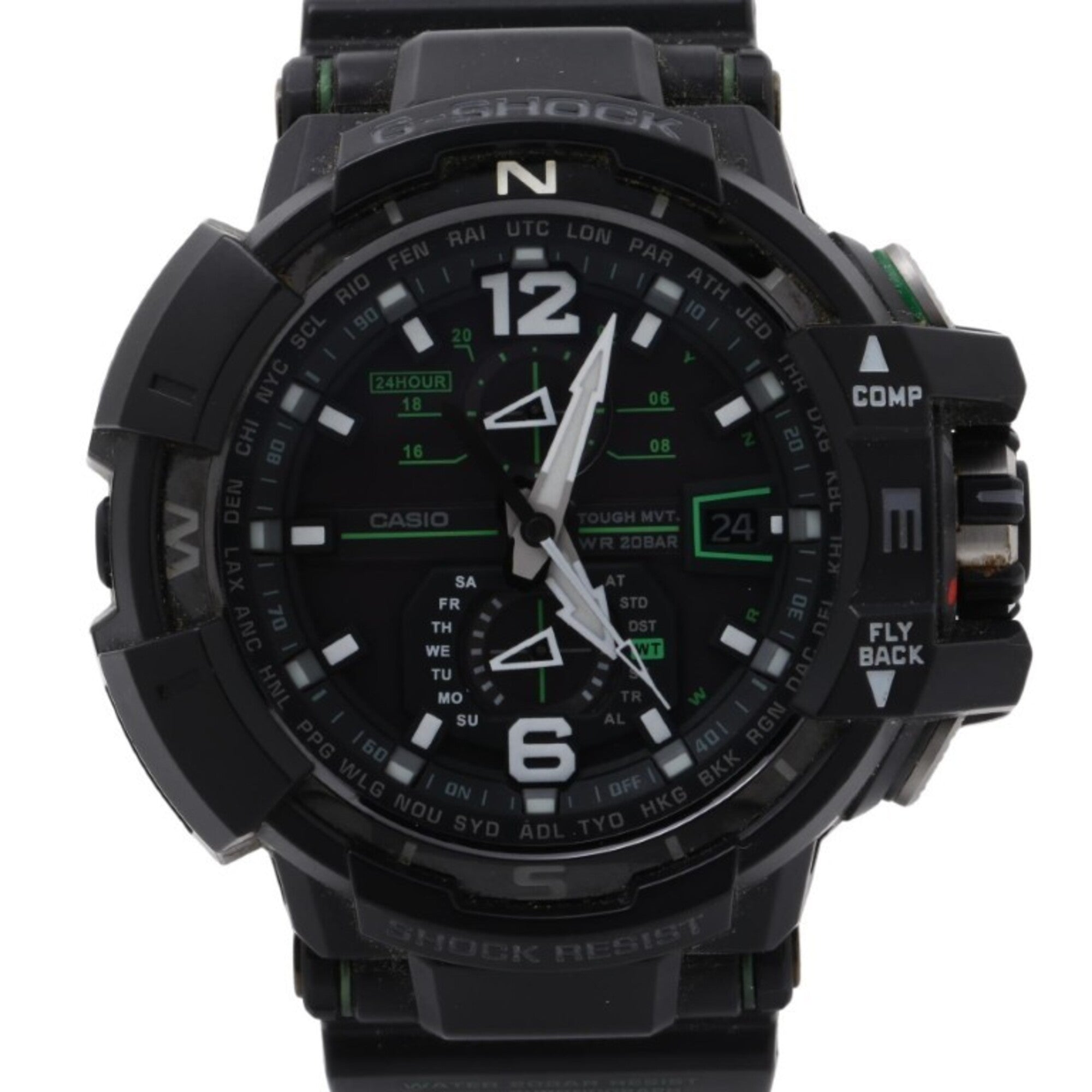 CASIO G-SHOCK MASTER OF G - AIR GRAVITYMASTER GW-A1100-1A3JF Black Resin Men's Analog Watch
