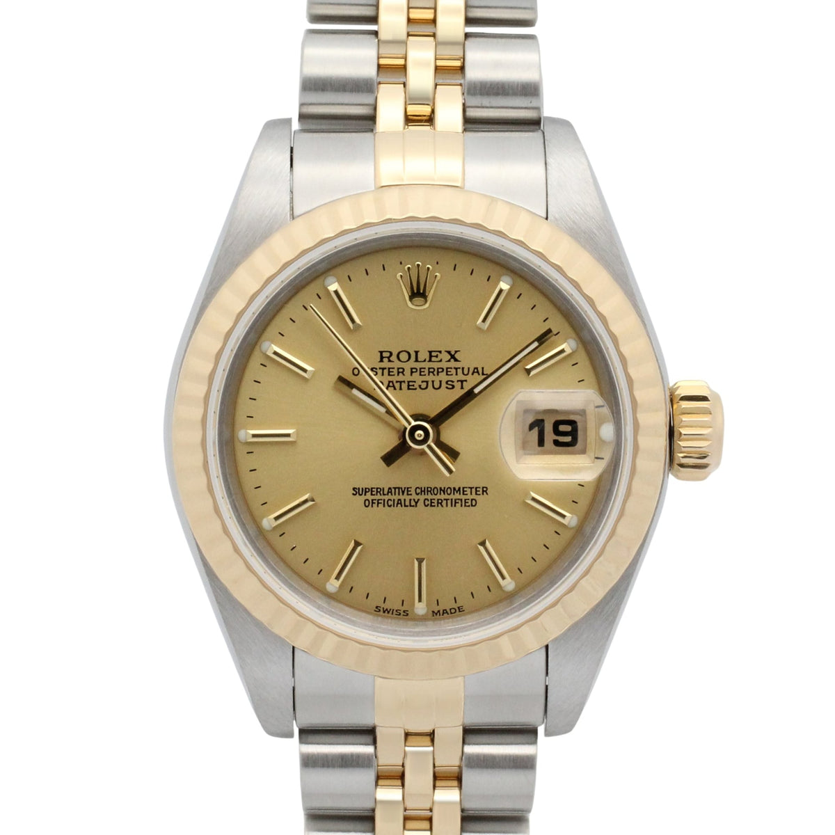 Rolex Datejust 79173 Champagne, Gold Dial 26mm Watch
