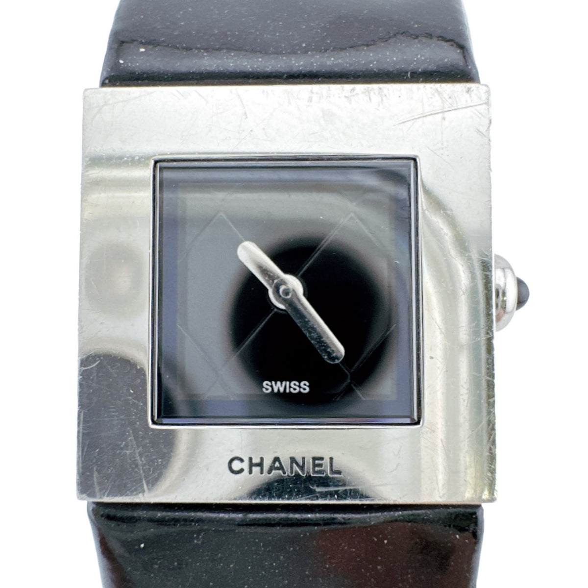 Chanel Matelassé Black Dial 17mm Watch