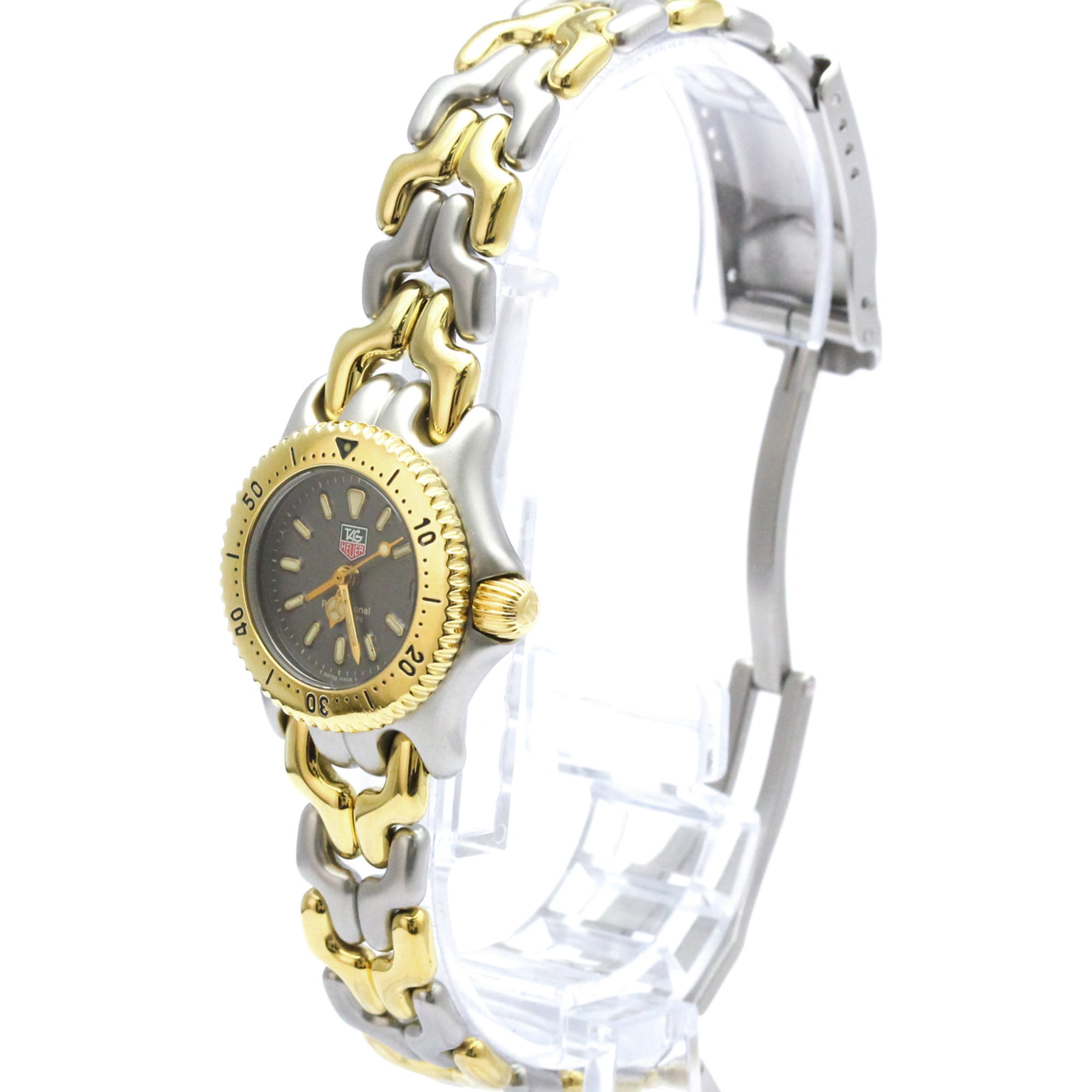 TAG HEUER Sel Professional 200M Gold Plated Steel Ladies Watch S95.208 Polished