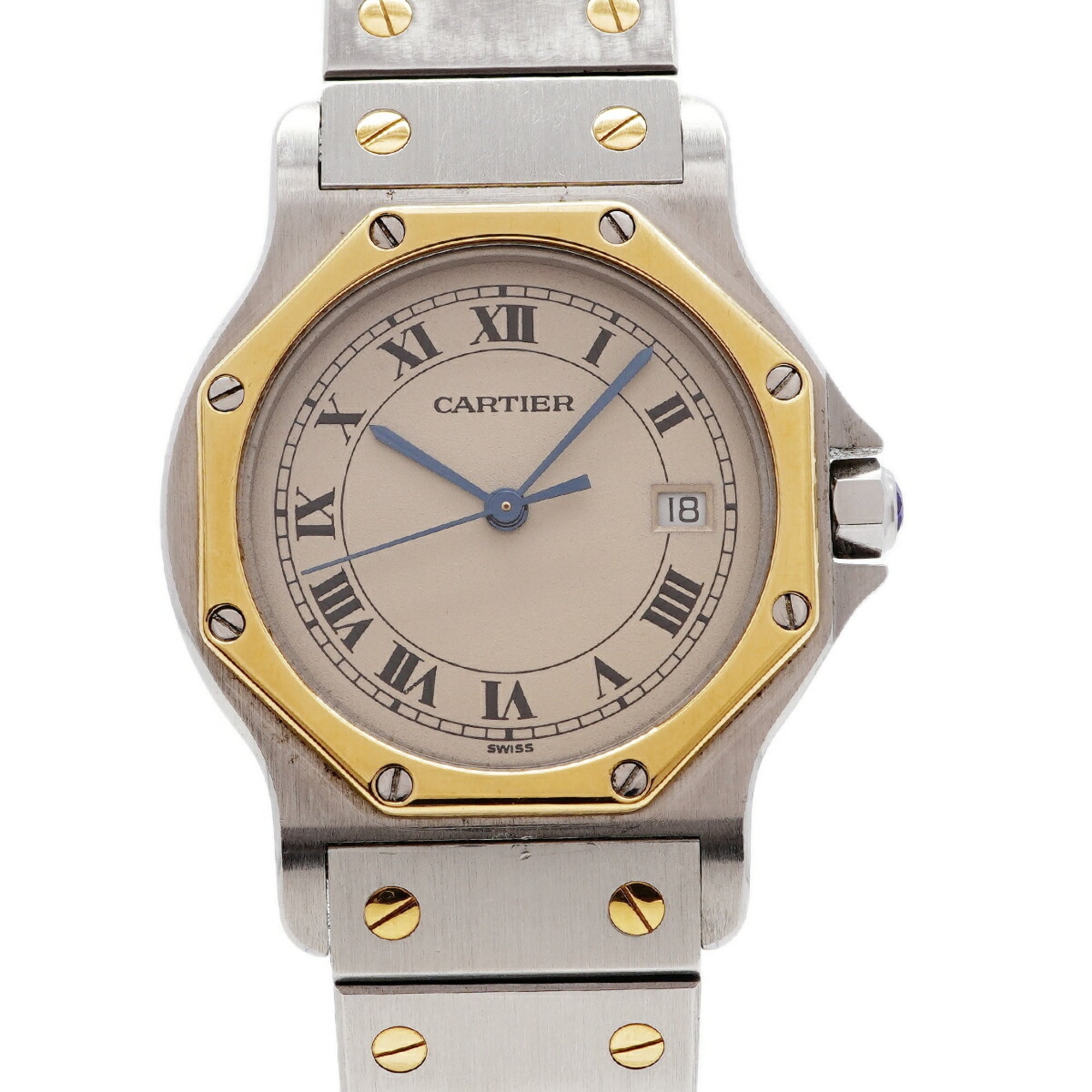 Montre Cartier Santos Octagon LM W2001583 Beige Cadran 29 mm
