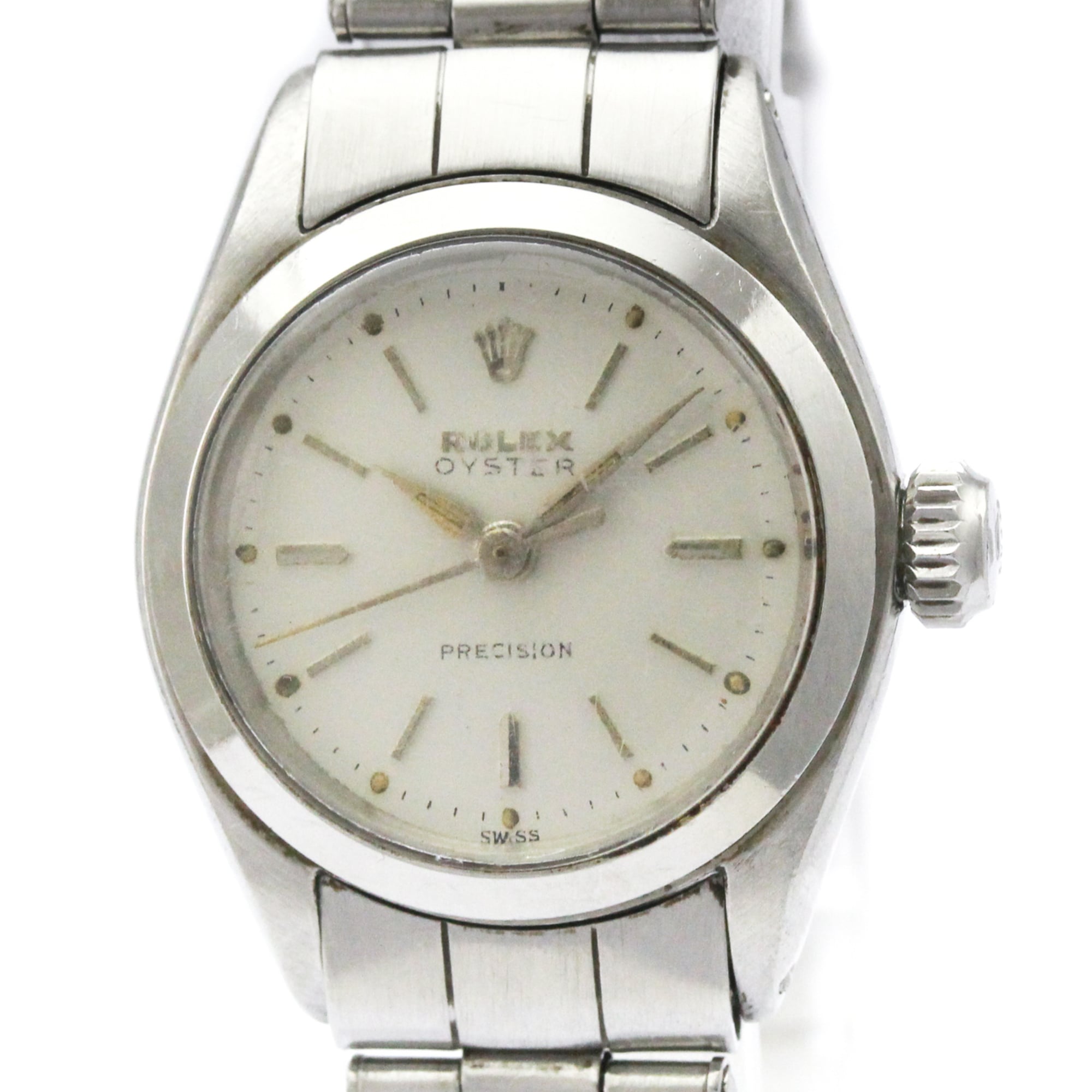 Rolex Oyster 6410 Silver Dial Stainless steel 25mm Watch