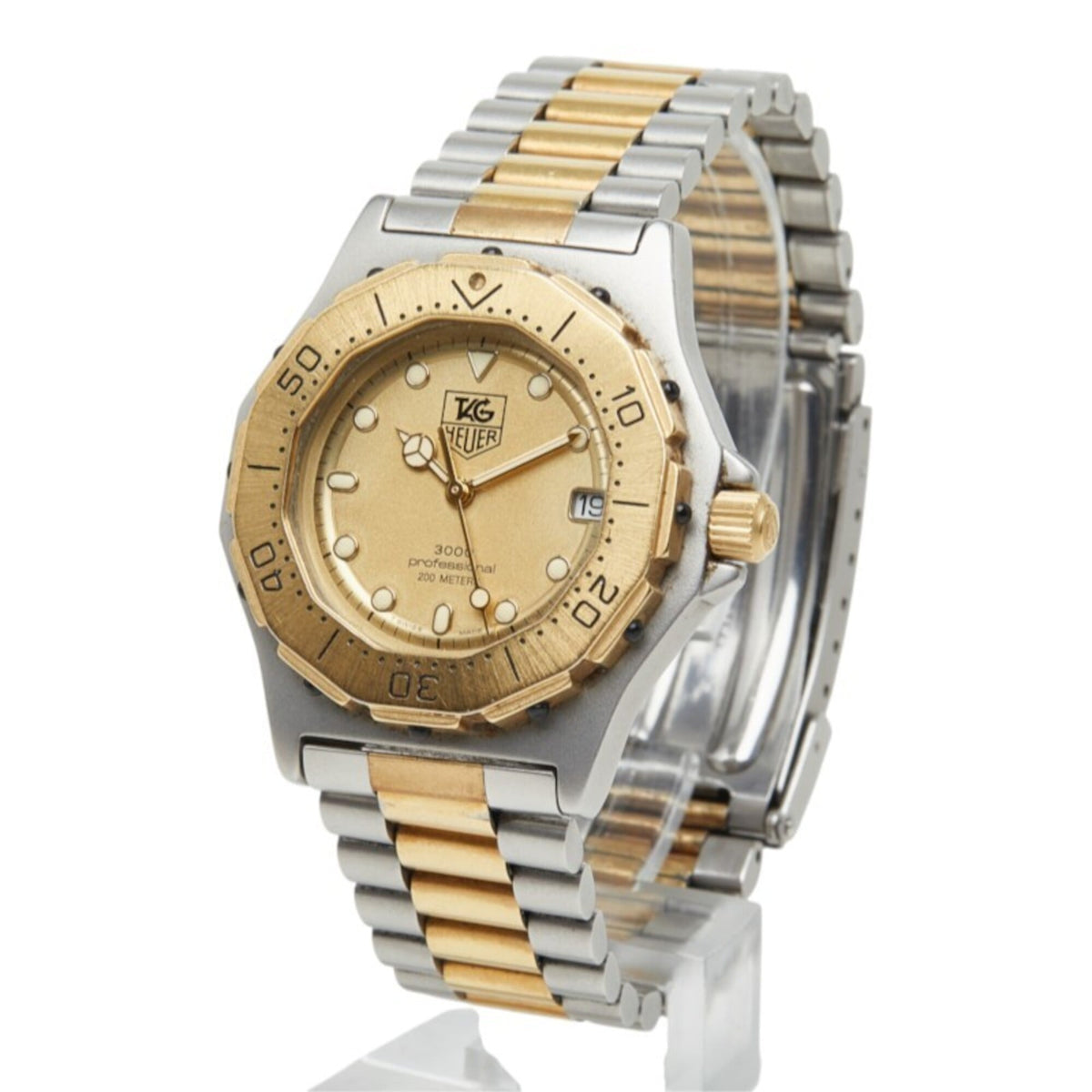 TAG Heuer 3000 Professional 935413, goldenes Zifferblatt, 34 mm Uhr