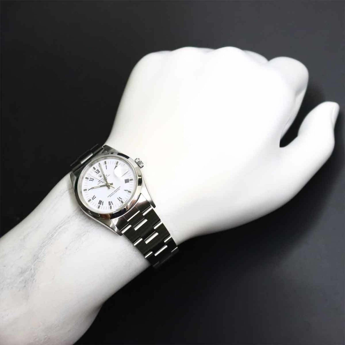 Montre Rolex Oyster Perpetual Date 15200 Blanc cadran de 34 mm