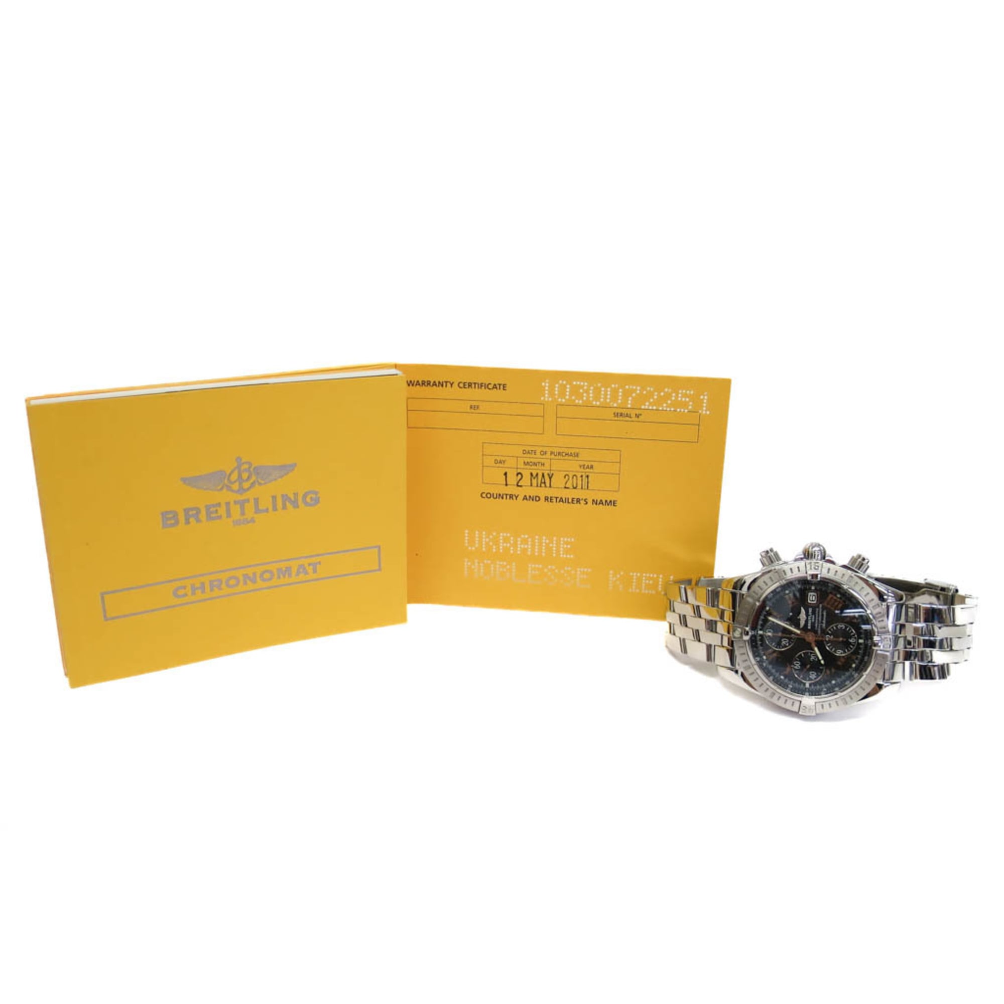 Breitling Chronomat A13356 Black Dial 44mm Watch