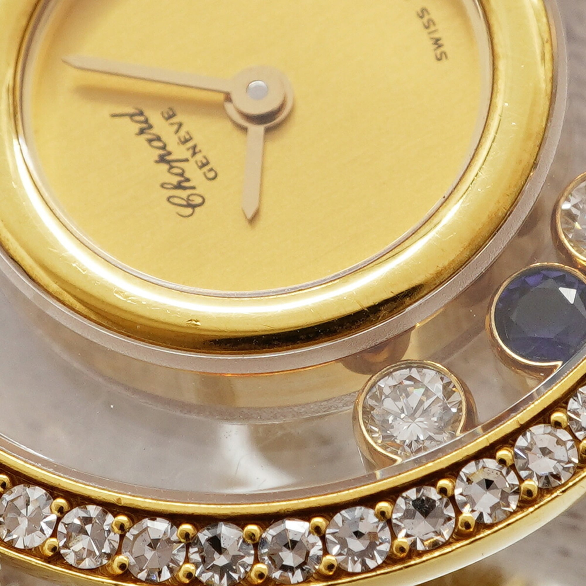 Chopard Happy Diamonds YG 20 3926-24 Gold Dial Wo