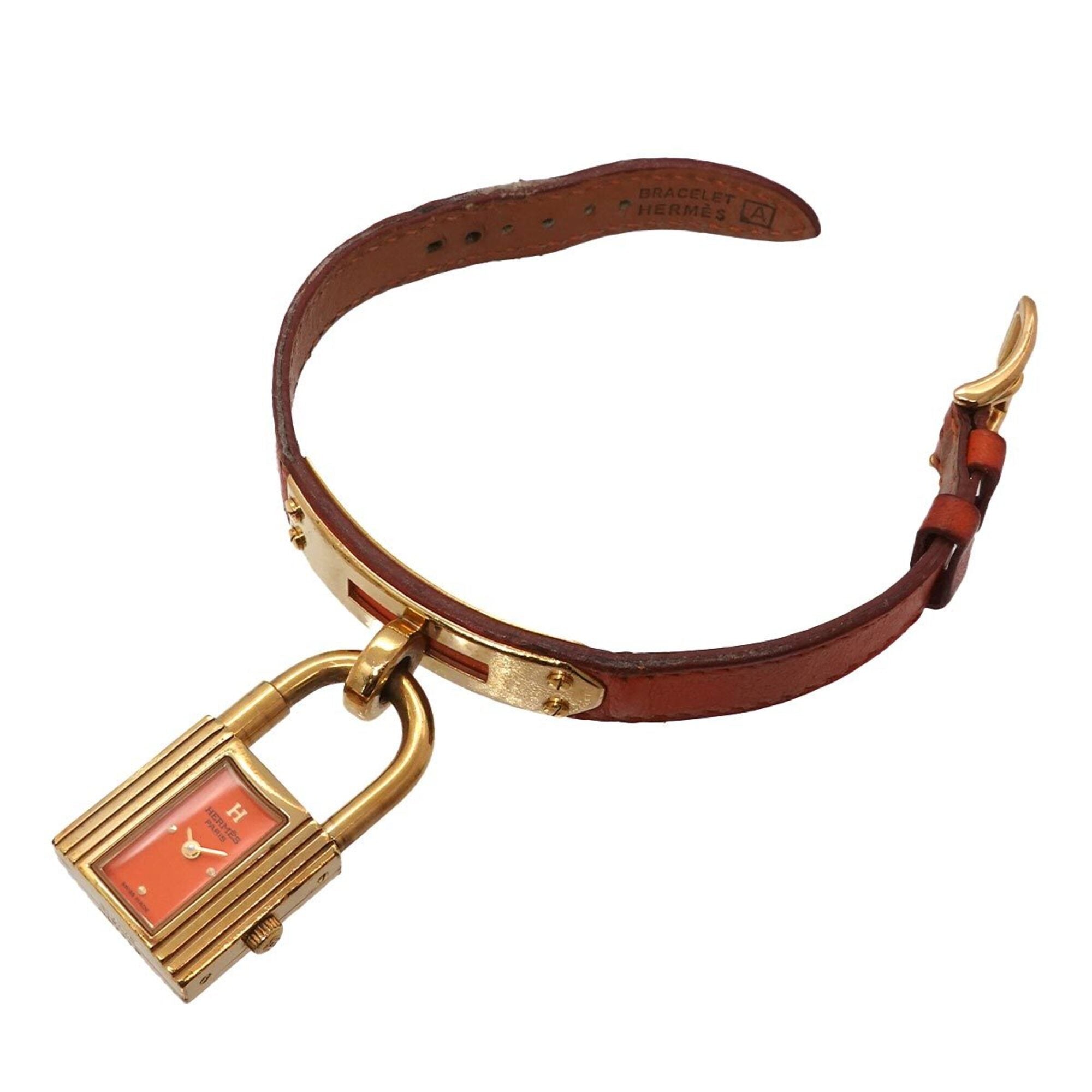 Hermes Kelly GZl1jly5 Orange Dial 20mm Watch