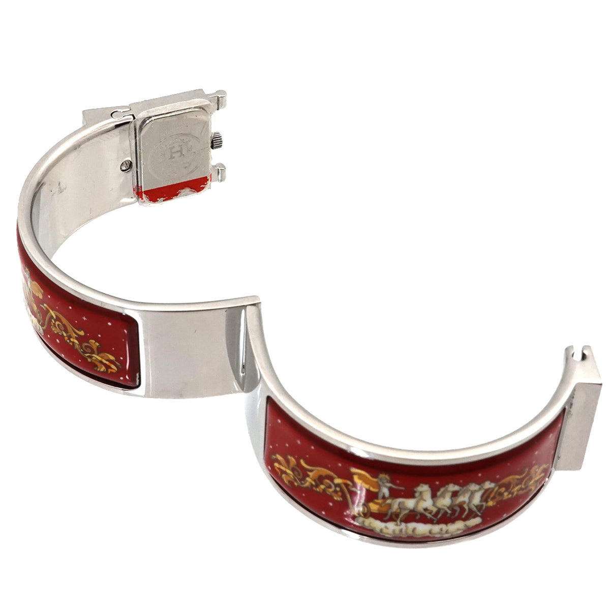 Hermes Loquet LO1 210 horloge met zilveren wijzerplaat, 19 mm