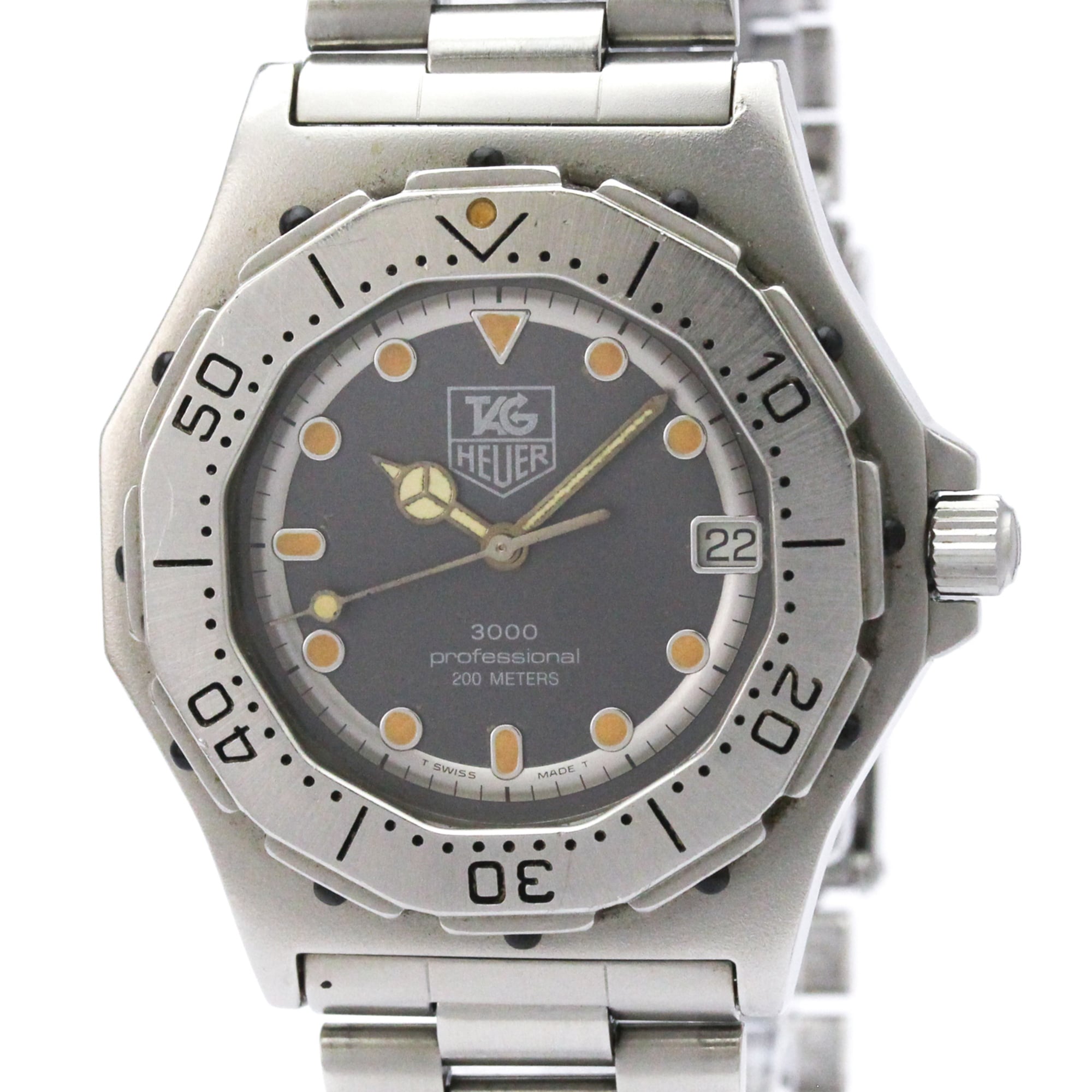 TAG HEUER 3000 Series Stainless Steel Quartz Mens Watch 932.206