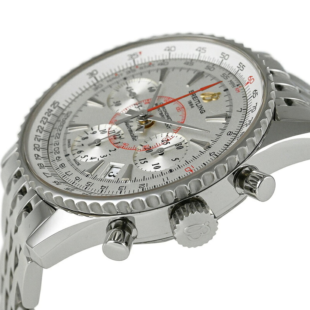 Breitling Montbrillant AB013012/G709 (AB0130) Silver Dial 40mm Watch
