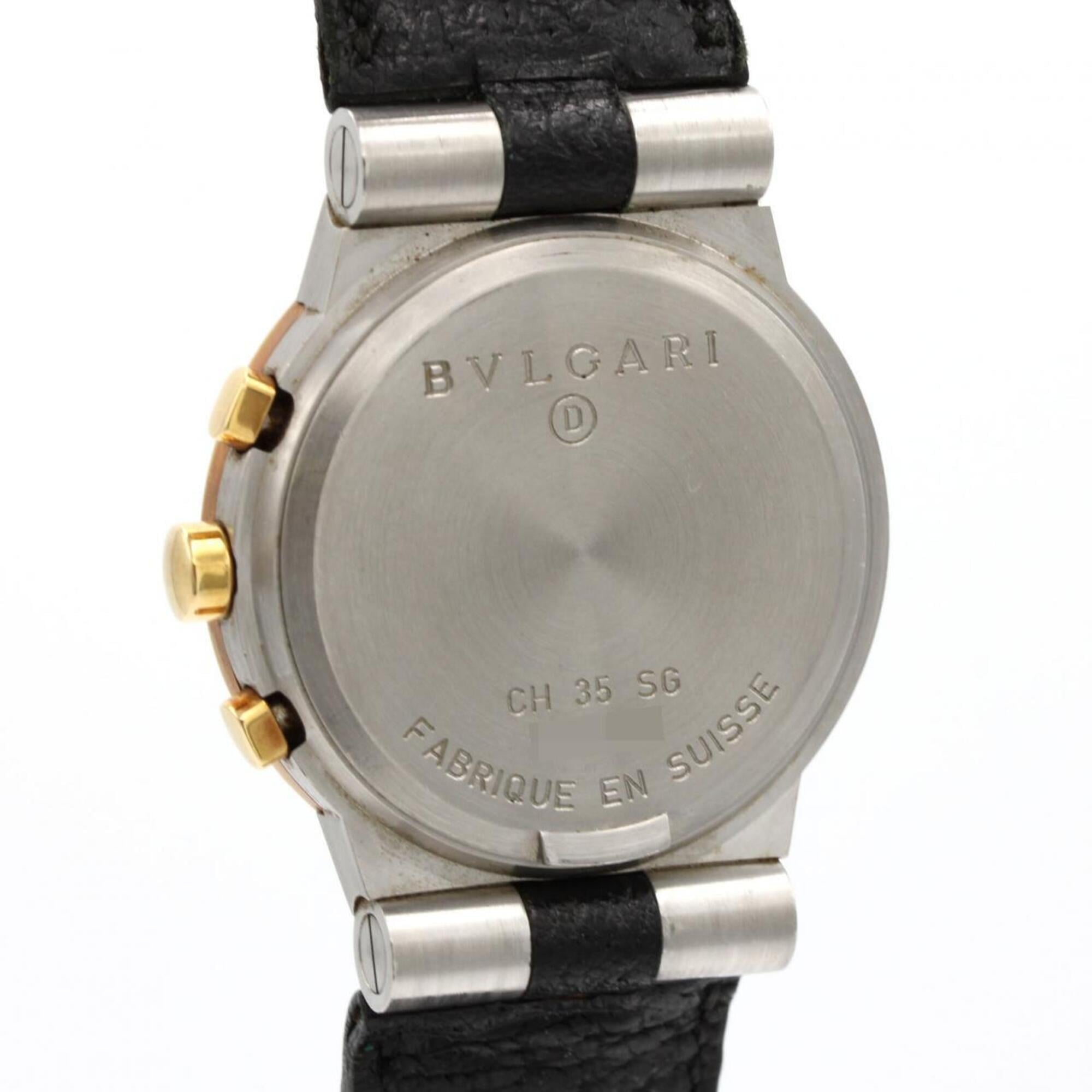 Bulgari Diagono CH35SG Black Dial 35mm Watch