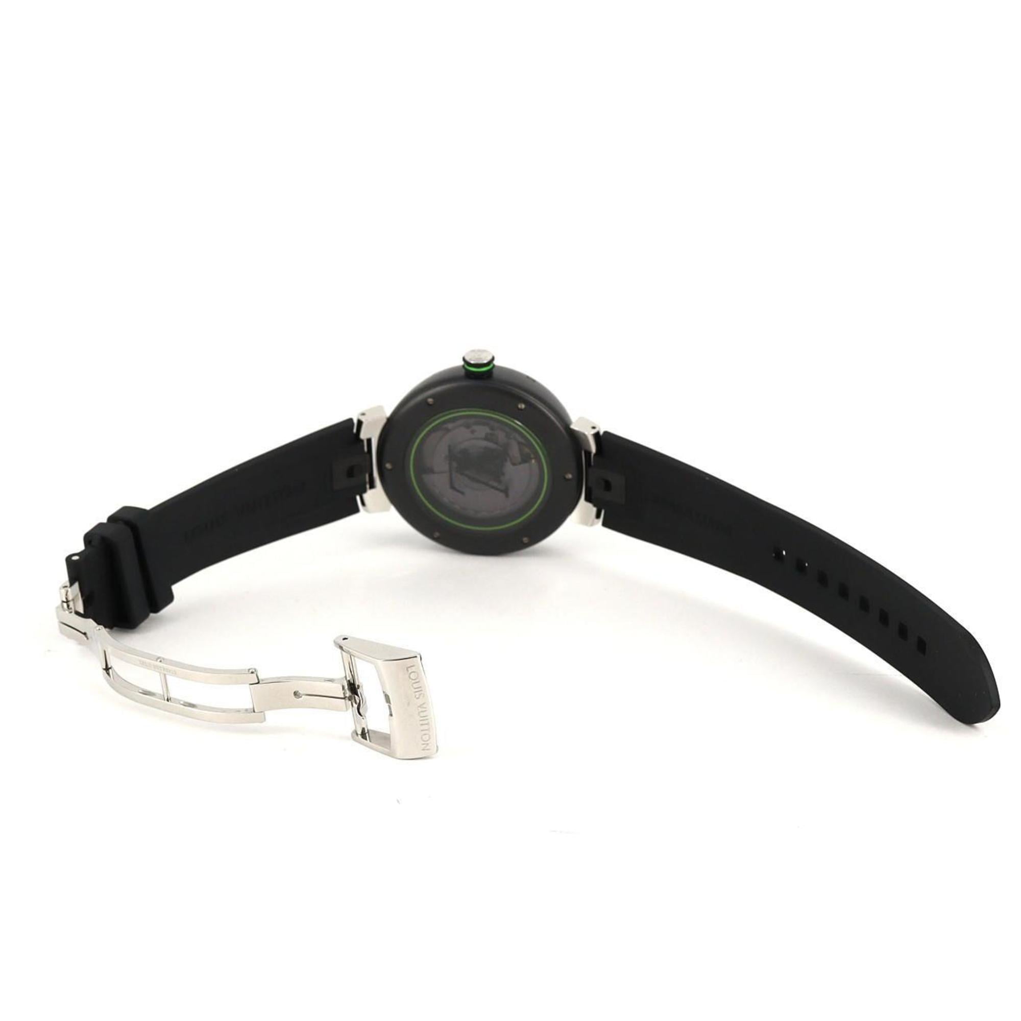 Montre Automatique Louis Vuitton Tambour QA131Z en acier inoxydable
