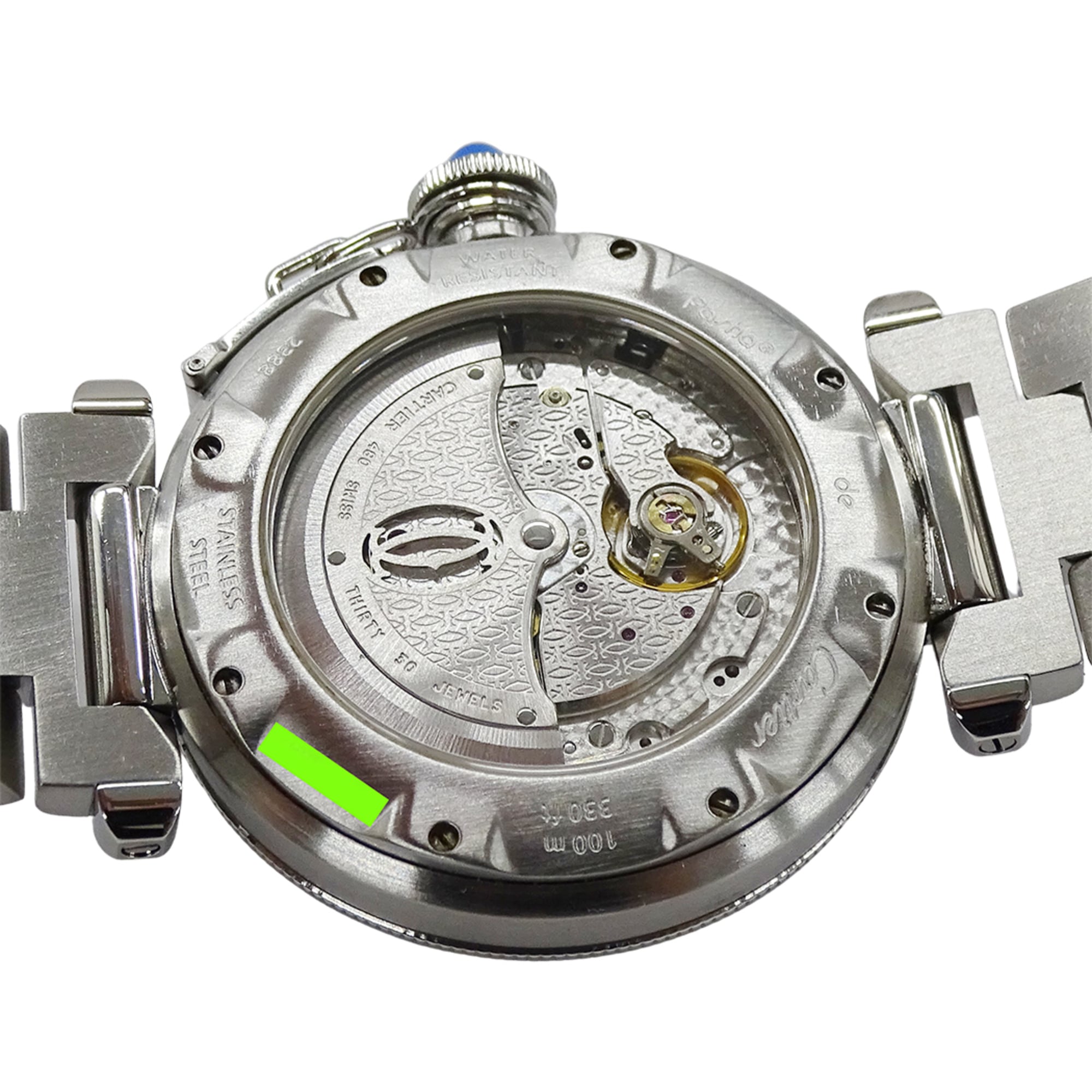 Cartier Pasha W31037H3 Silver Dial 38mm Watch
