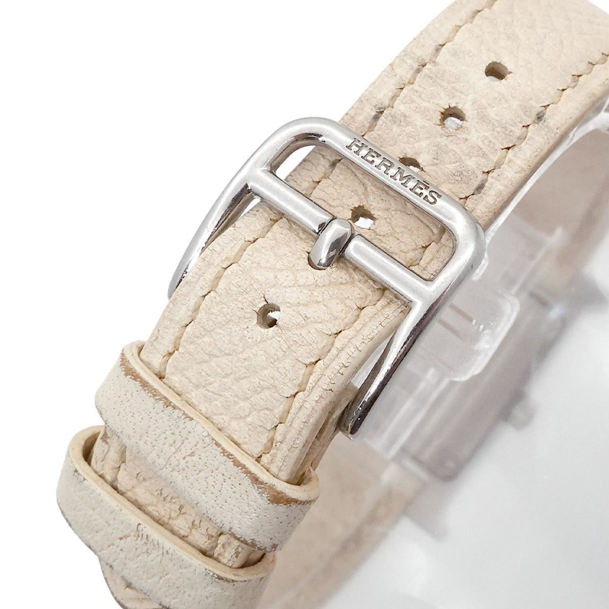 Hermès H Watch HH1 210 Dameshorloge, zilver en wit, quartz