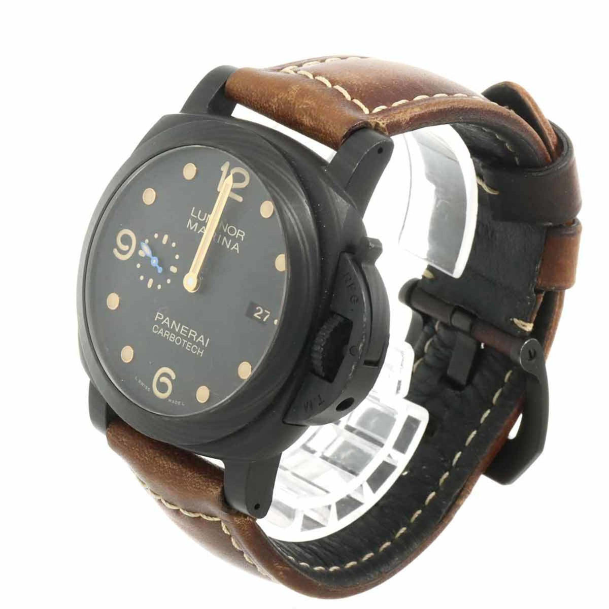 Panerai Luminor Marina 1950 Carbotech PAM00661 Black Dial 45mm Watch