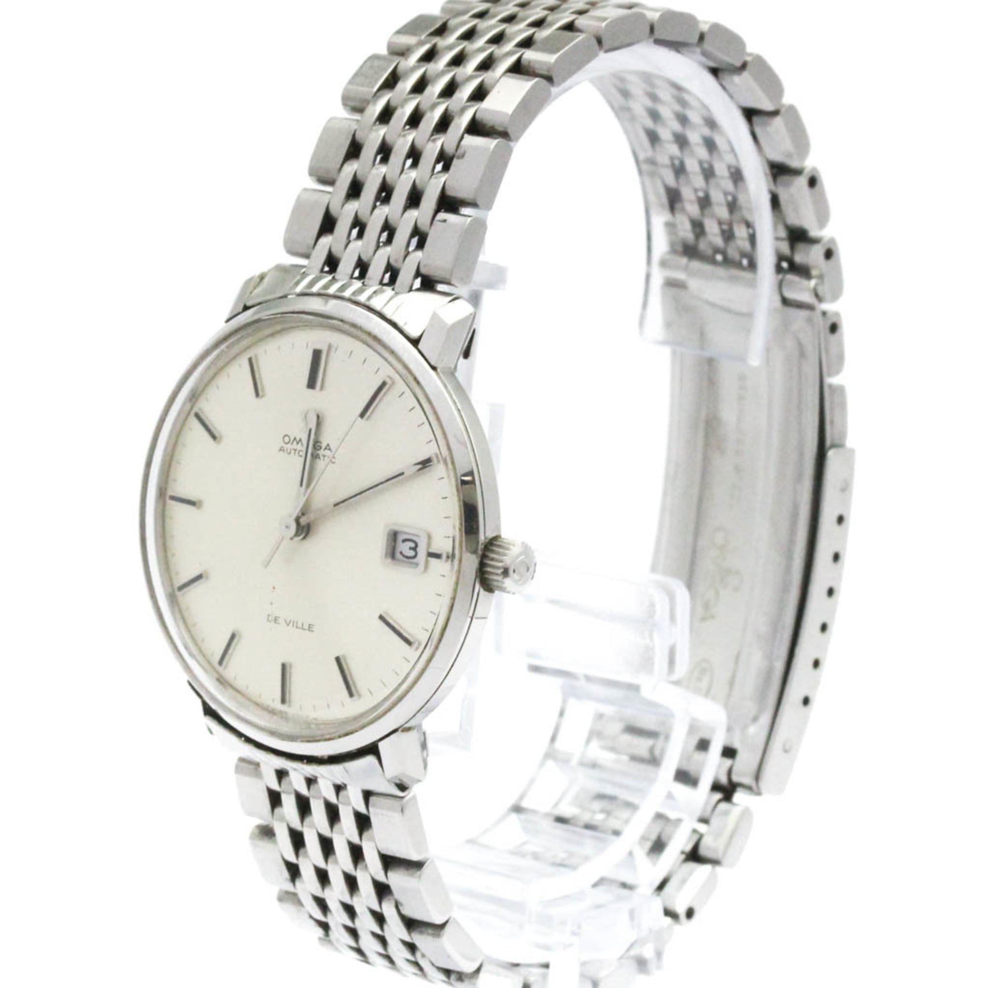 OMEGA De Ville Date Cal 565 Steel Automatic Mens Watch 166.033 Vintage