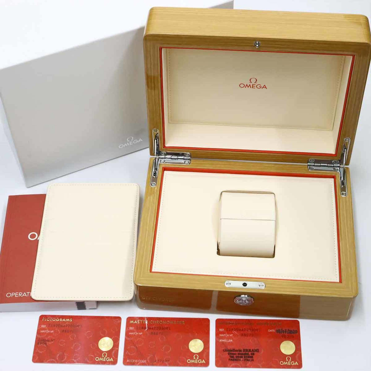 Omega Seamaster Planet Ocean Co-Axial Master Chronometer GMT 600M 215 30 44 22 01 001 Black Dial 44mm Watch