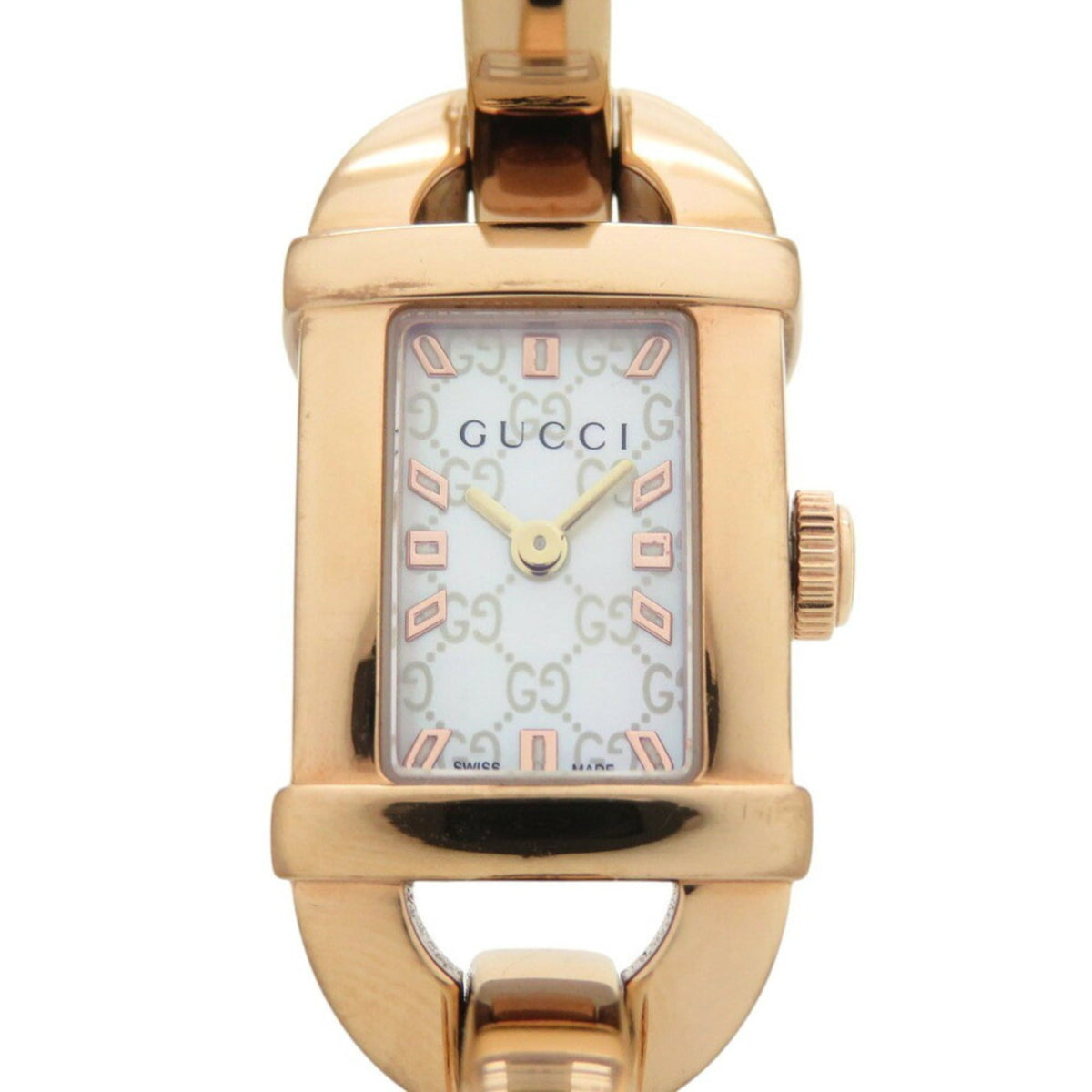 Gucci Watch Shell Dial Pink Gucci 6800L Pink Gold Shell Dial Stainless Steel White  main image 3