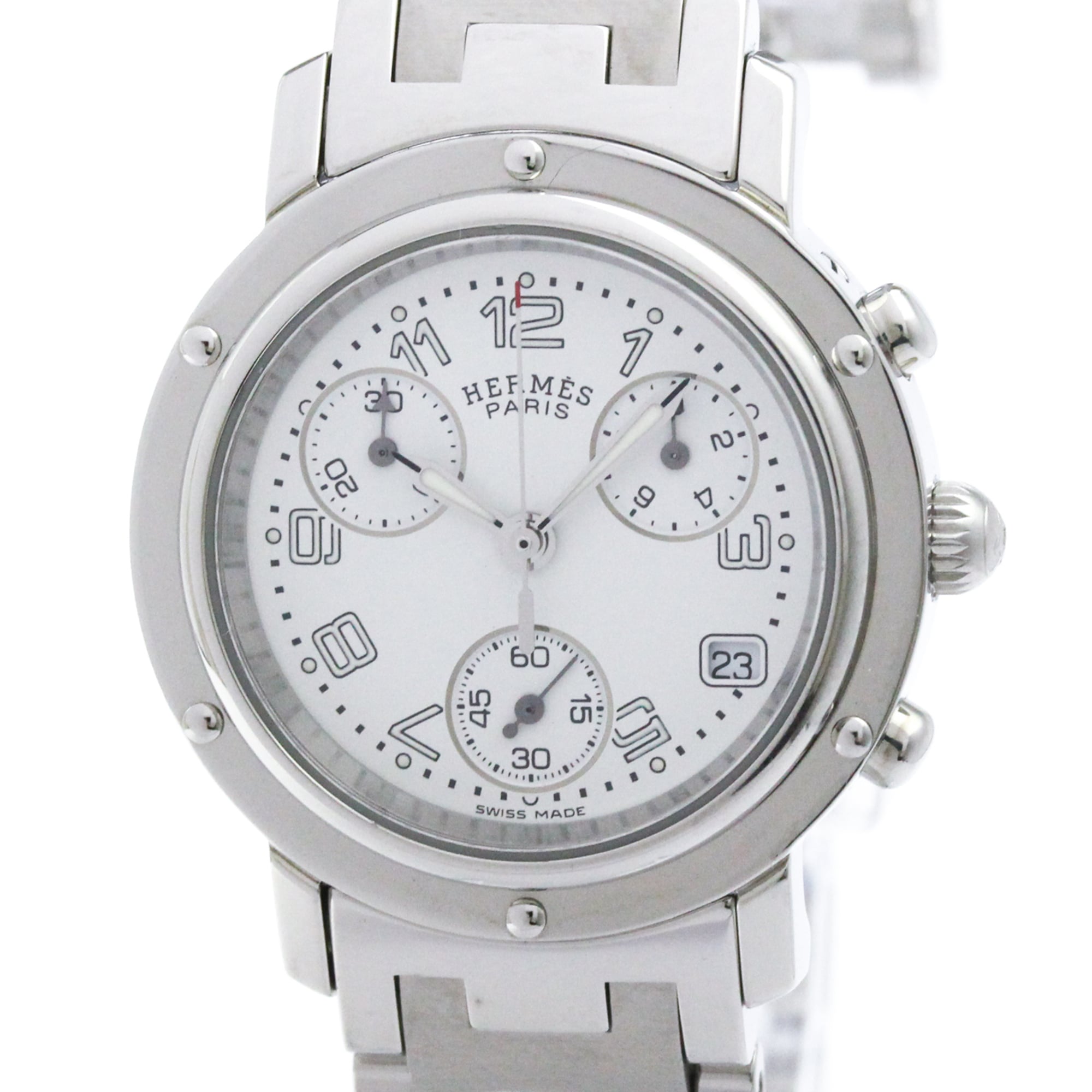 Hermes Clipper CL1.310 White Dial 31mm Watch