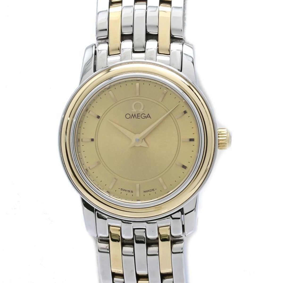 Omega De Ville Prestige 4370.11.00 Champagner Zifferblatt 22 mm Uhr