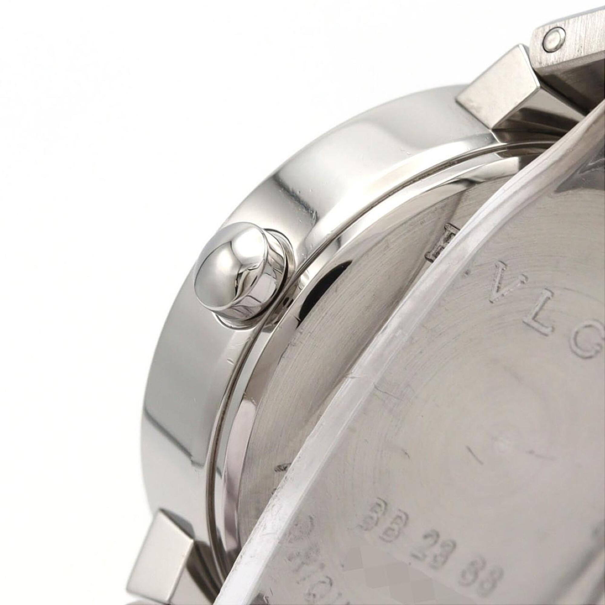 Bulgari BB23SSD BB23SS/BB23SSD Black Dial 23mm Watch