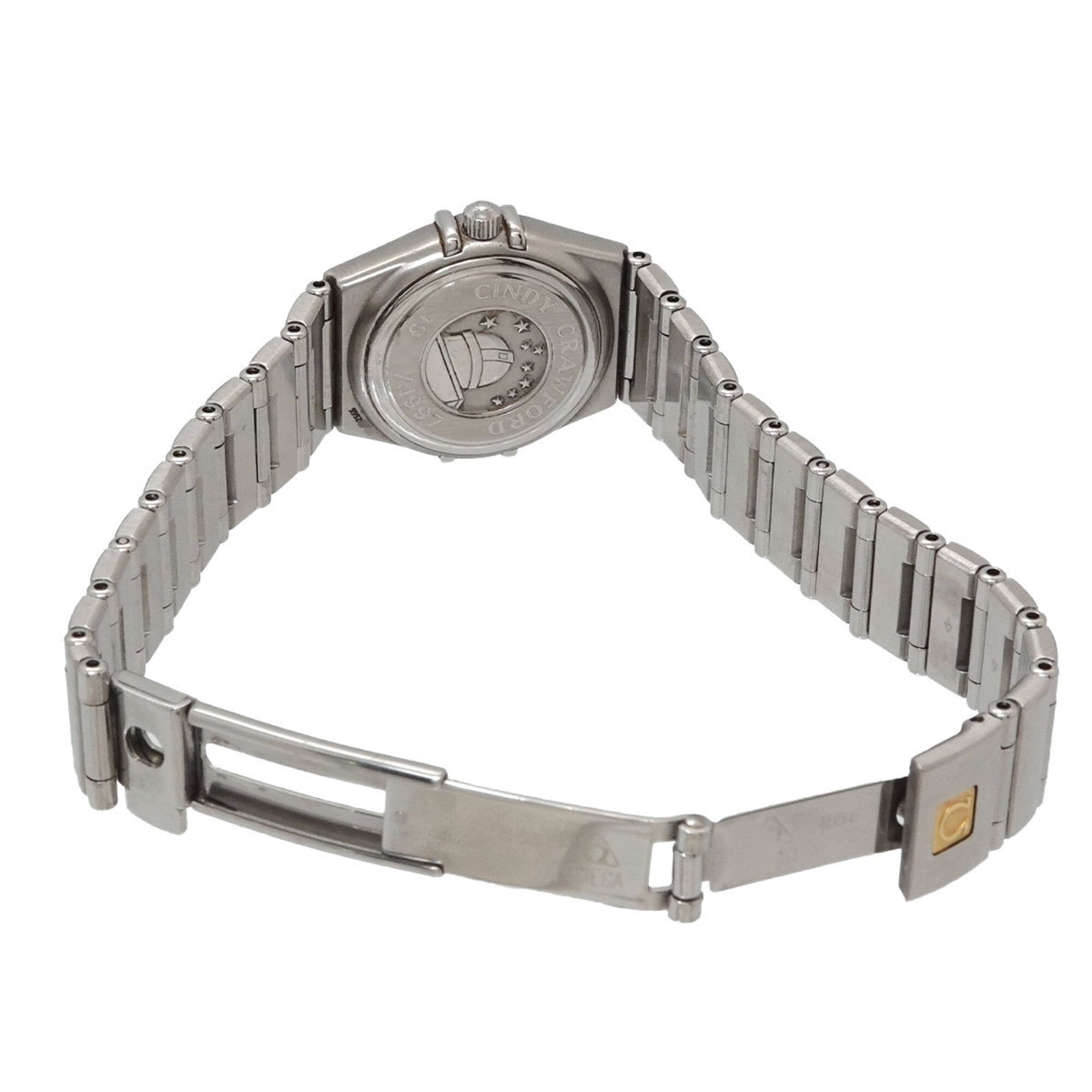 Omega Constellation Mini Cindy Crawford Limited Edition (1997 pieces) 1563 85 Ladies' 12P Diamond Navy Quartz