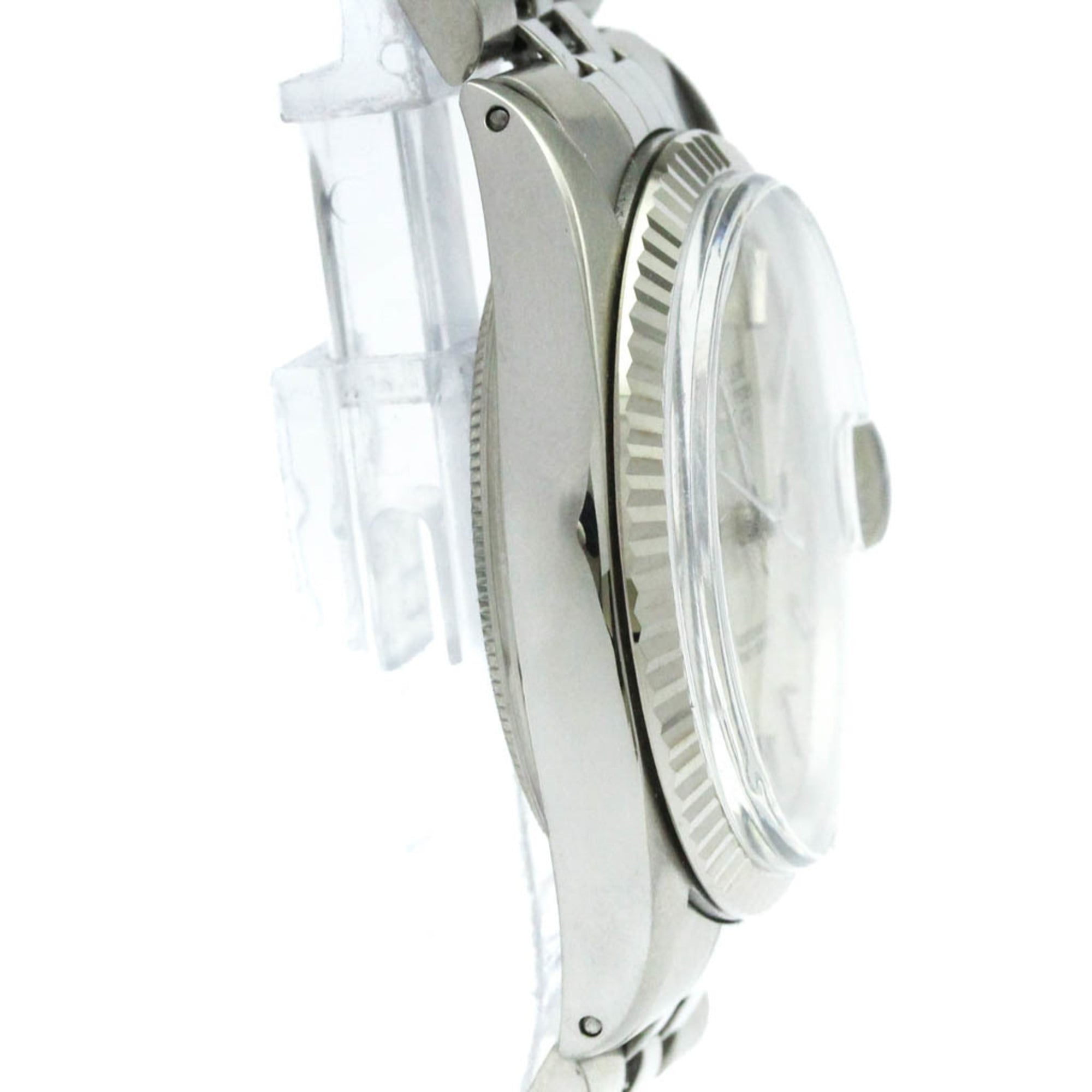 ROLEX Datejust 18K White Gold Steel Automatic Mens Watch 16014
