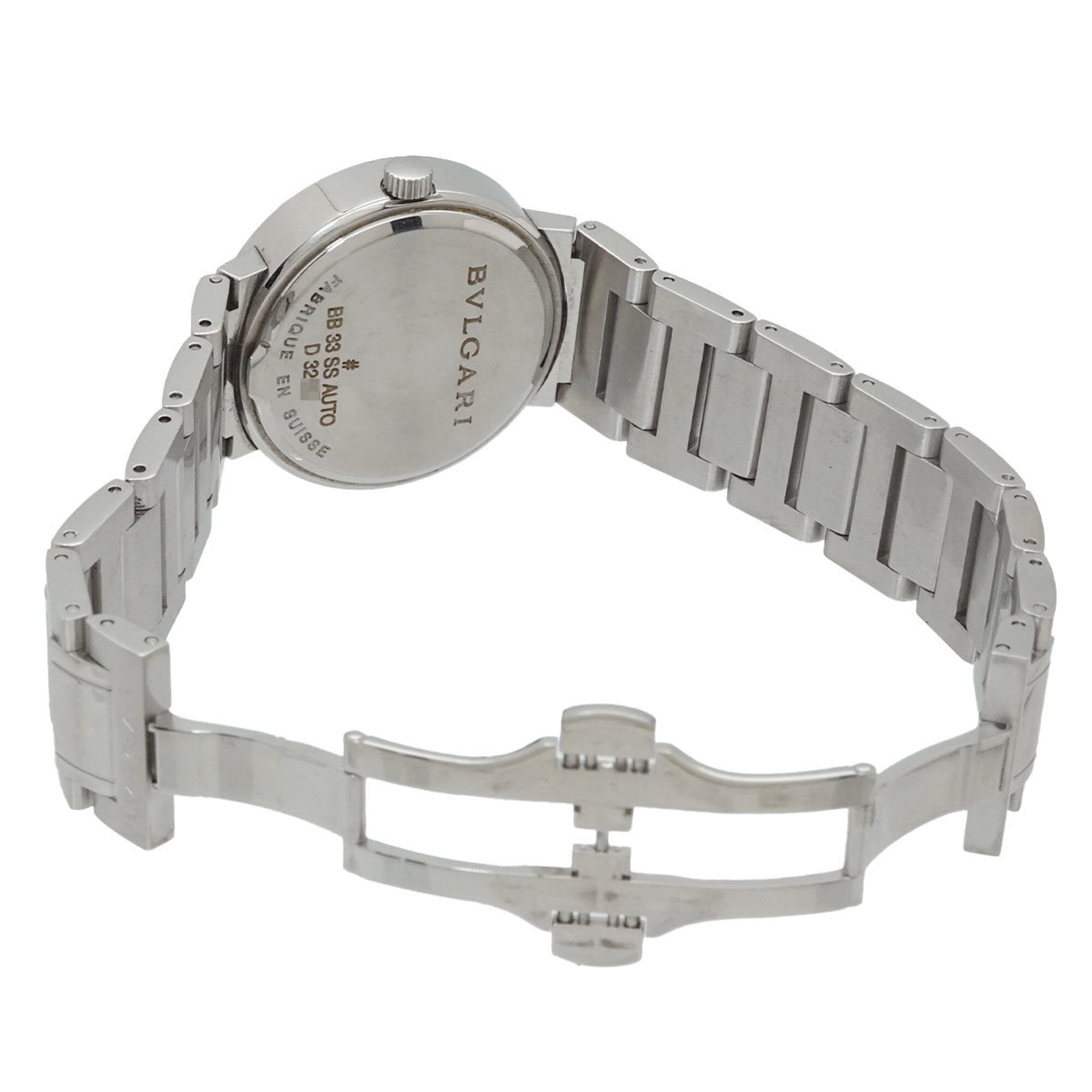 Bvlgari BB33SSAUTO Black Dial 33mm Watch