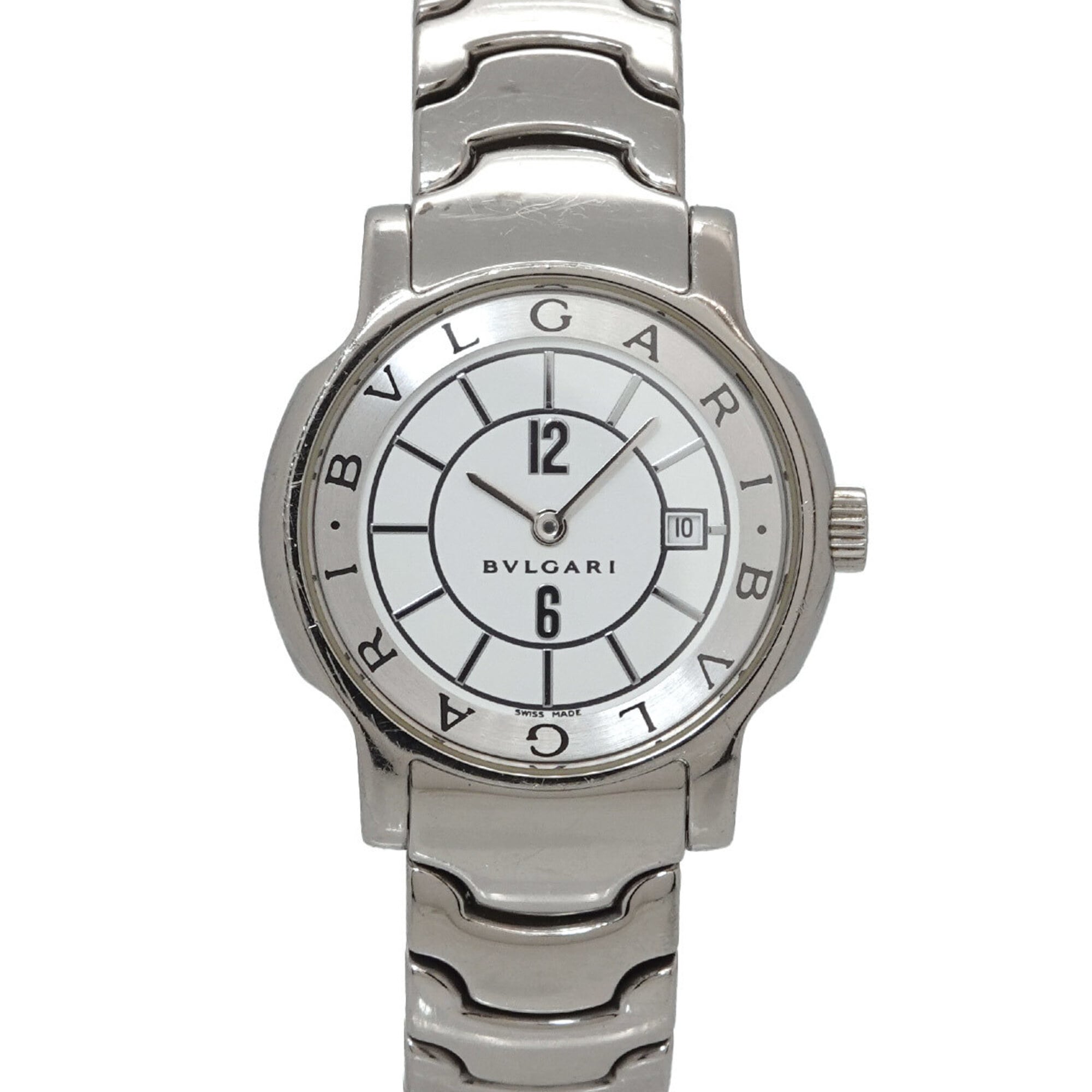 Bulgari BVLGARI Solo Tempo ST29S Wo Date White Quartz