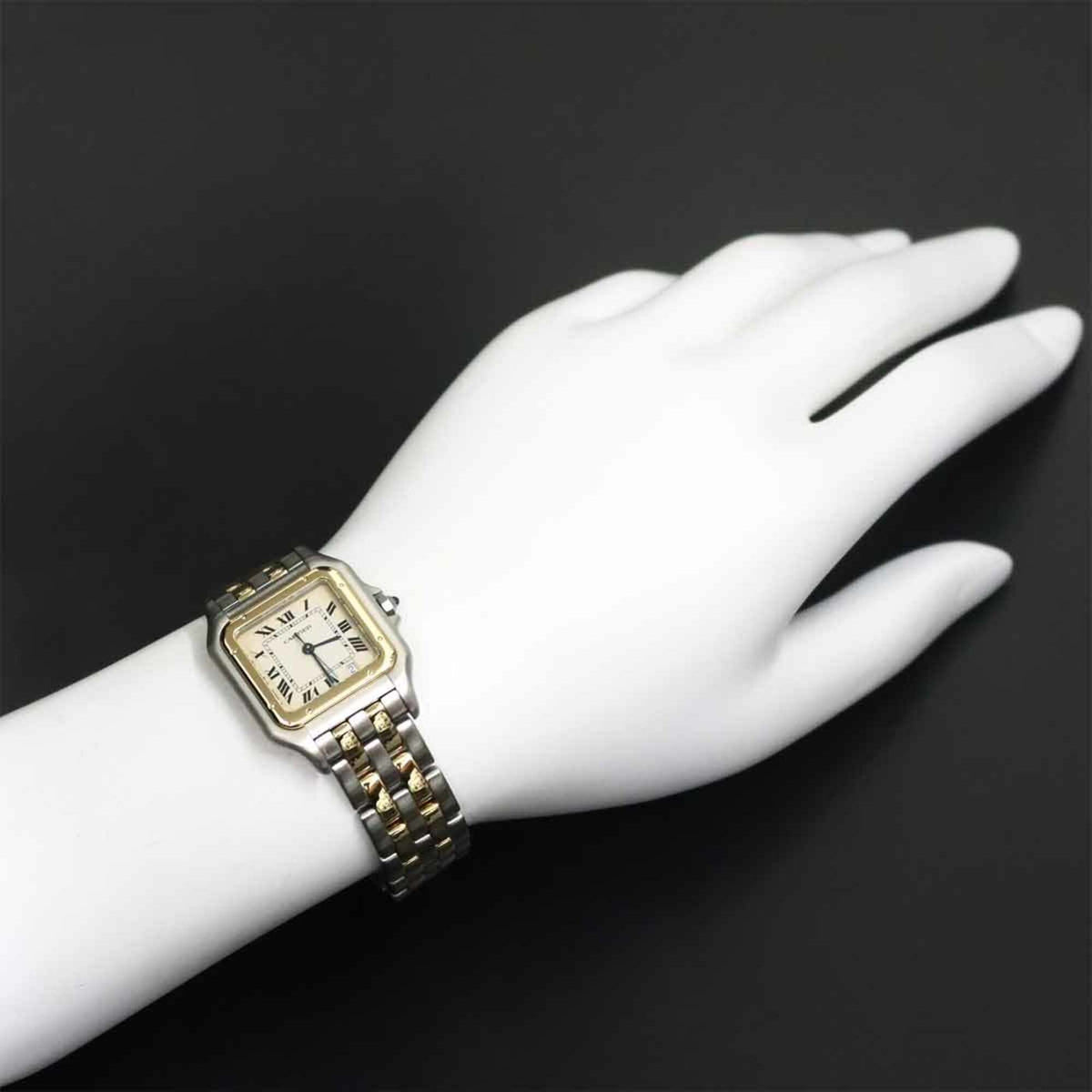 Montre Cartier Panthère MM à deux rangées W25028B6 Ivoire, cadran de 26 mm
