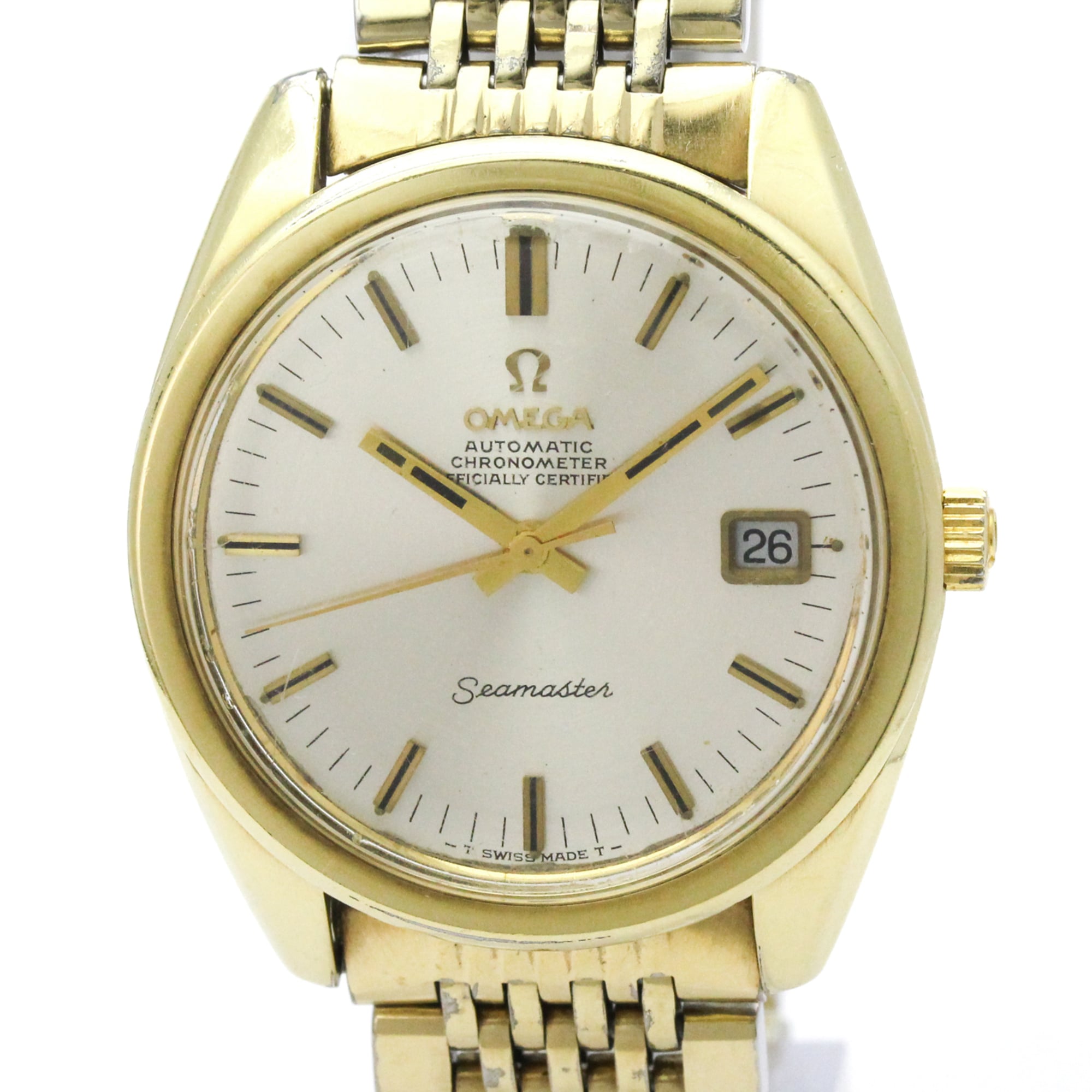 OMEGA Seamaster Cal 564 Gold Plated Automatic Mens Watch 168.022 Vinta