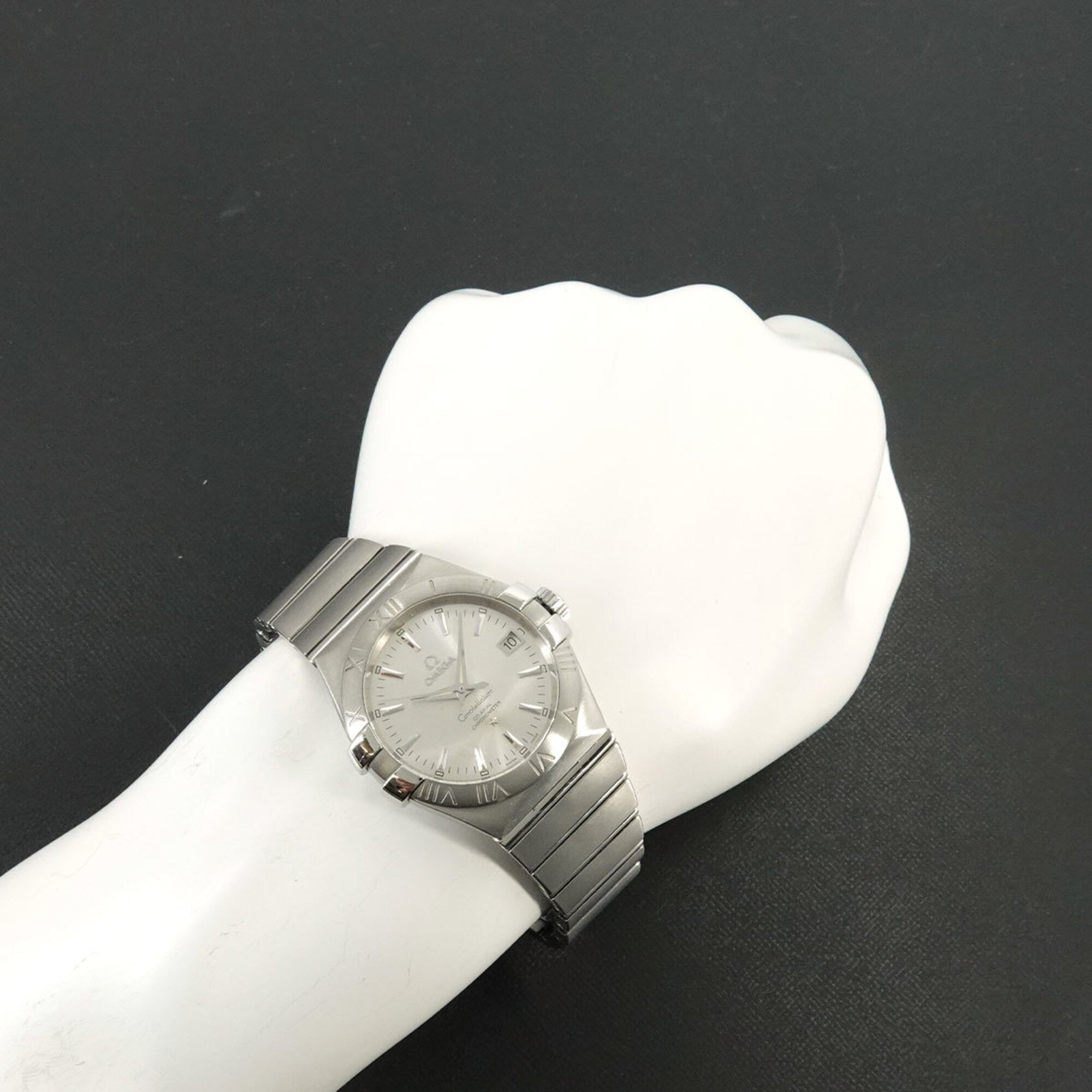 Omega Constellation 123 10 35 20 02 001 Men's Watch Date Silver Automatic Self-winding