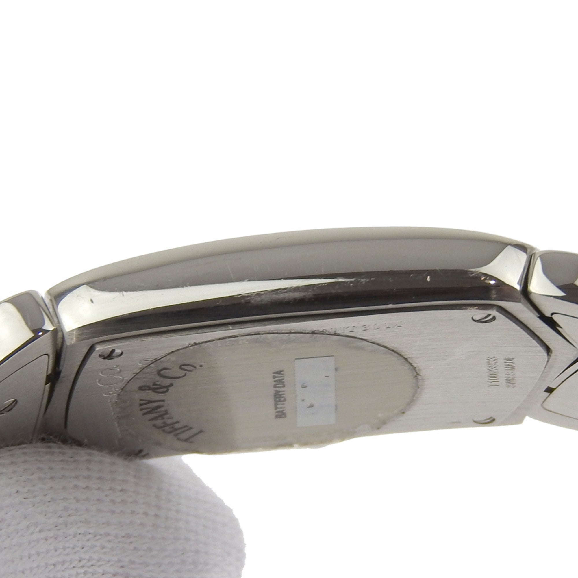 Tiffany & Co. Tisolo-dameshorloge Z6301.10, roestvrij staal, quartz, analoge wijzerplaat, zwarte wijzerplaat
