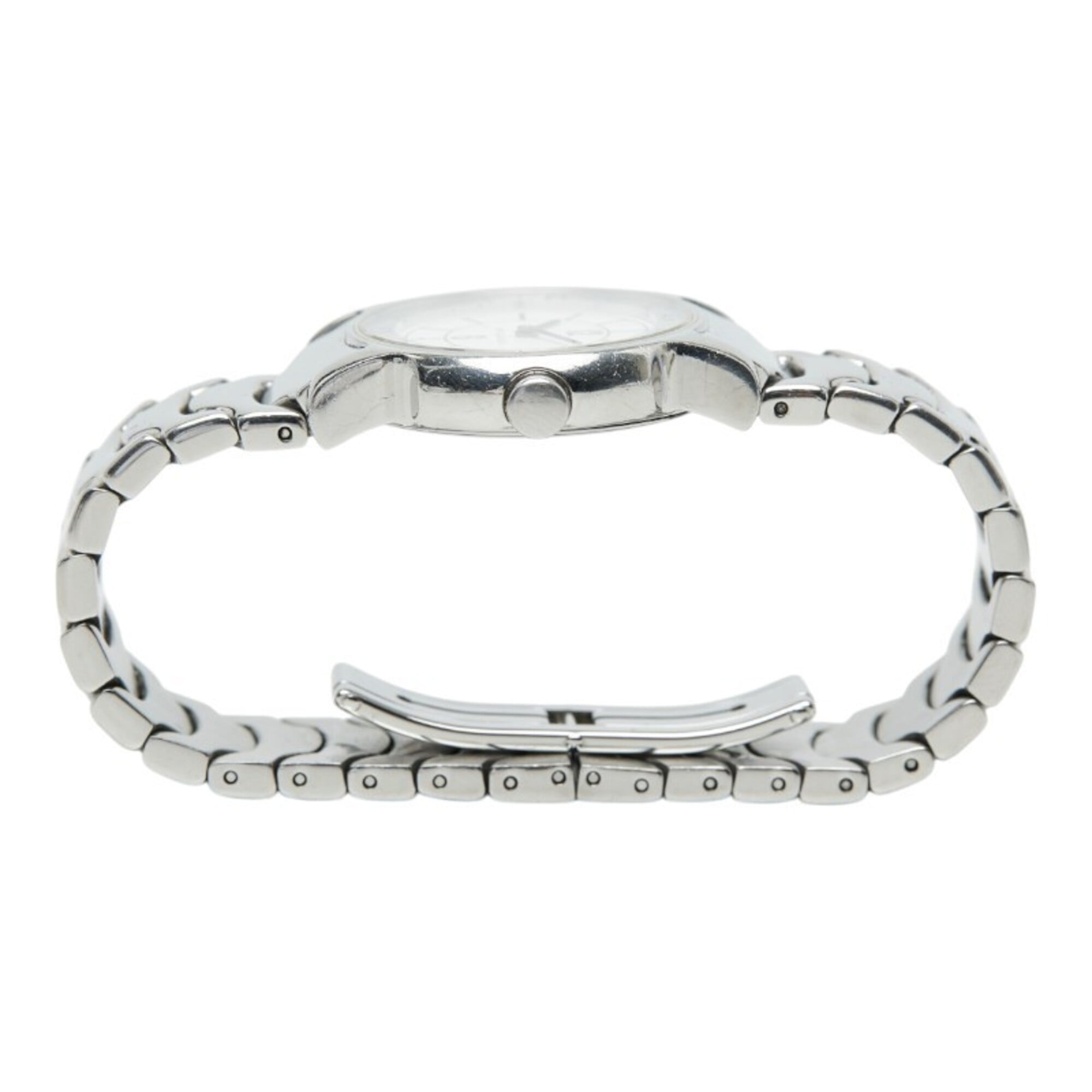 Montre Quartz Bulgari Solotempo ST29S, cadran Blanc, acier inoxydable, pour femme, BVLGARI