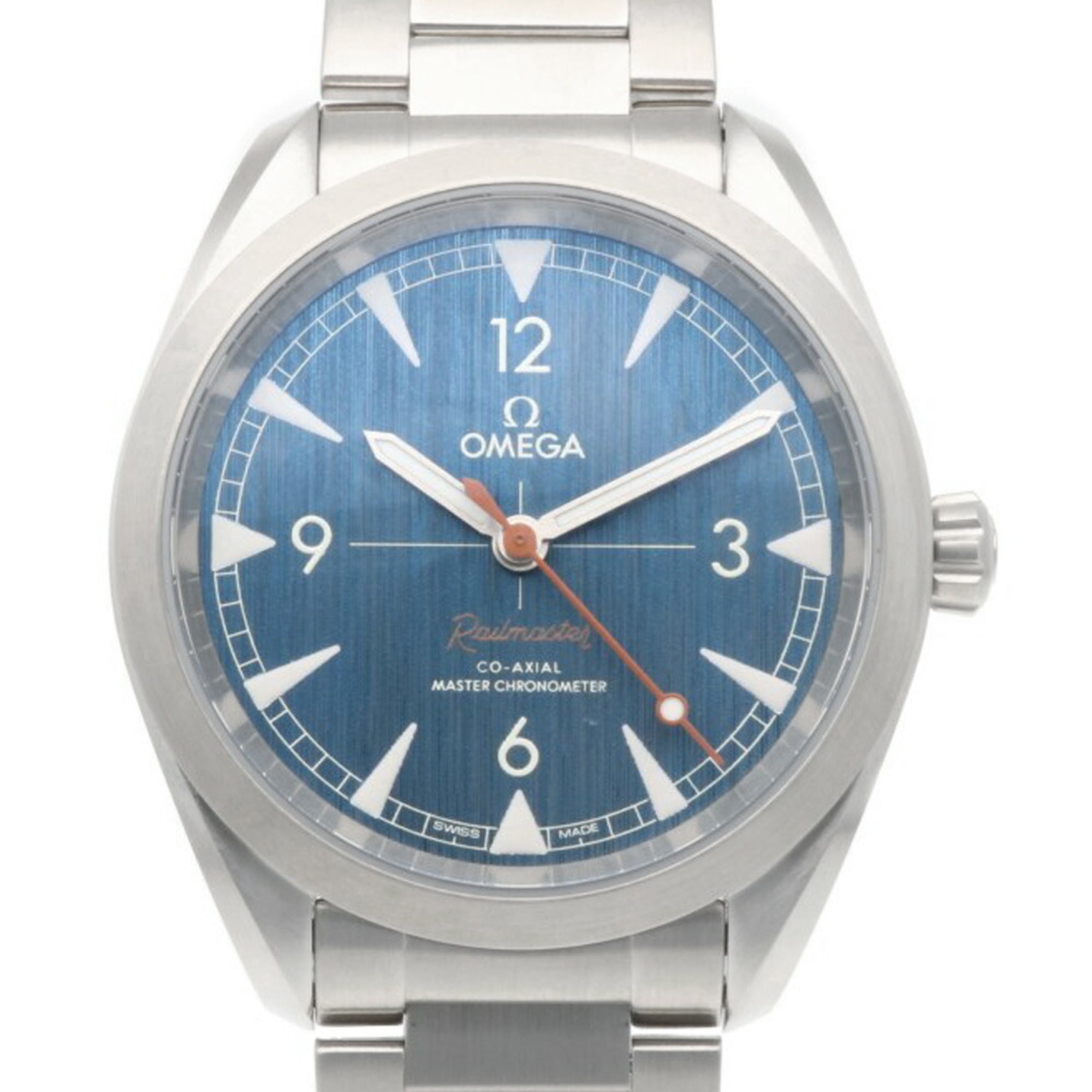 Omega Railstar watch, stainless steel automatic, men's OMEGA