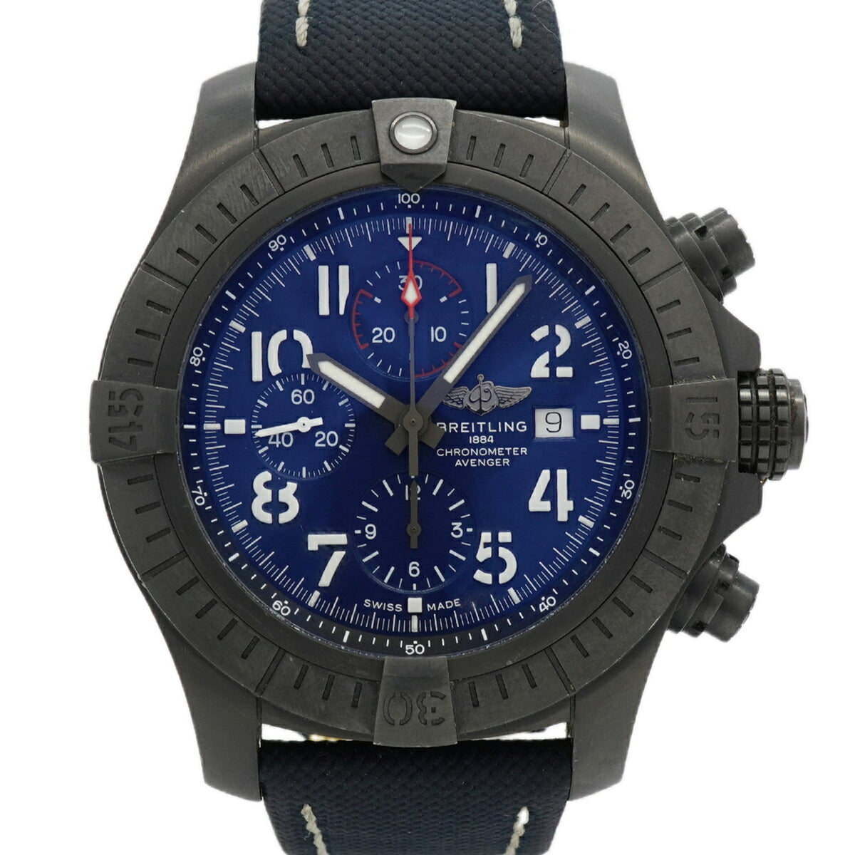 Breitling Super Avenger 48 Night Mission V13375 Navy Dial 49mm Watch