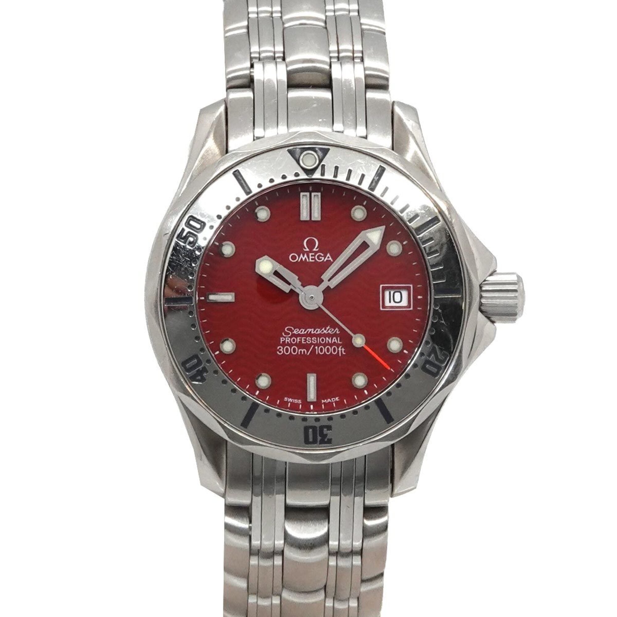Omega Seamaster 300 Professional 2582 61 Marui Limited Edition Ladies' Watch Date Red Quartz