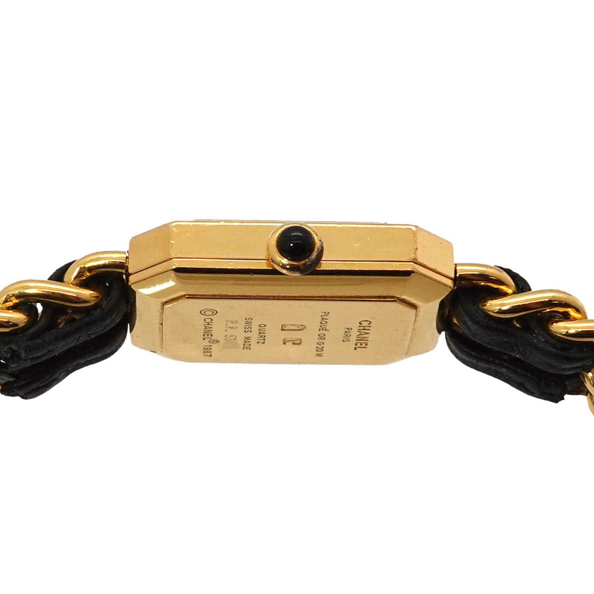 Chanel Premiere H0001 Women's Watch, Size M, Black & Gold, Quartz Movement.