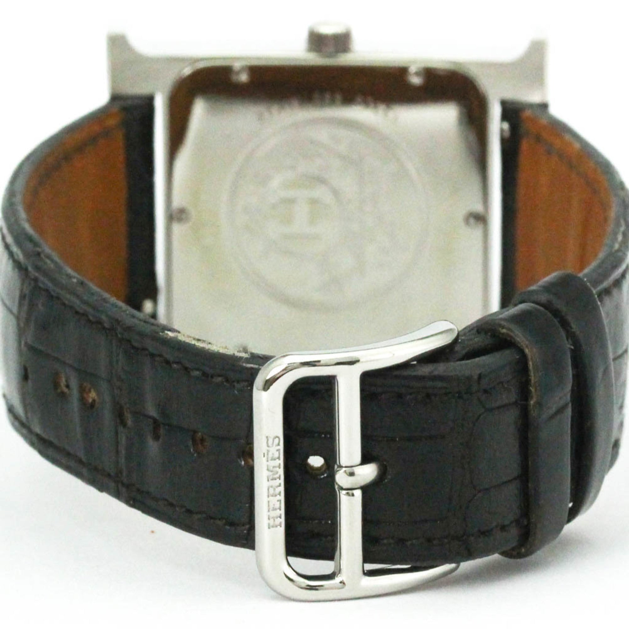 HERMES H Wach Diamond MOP Steel Quartz herenhorloge HH1.810