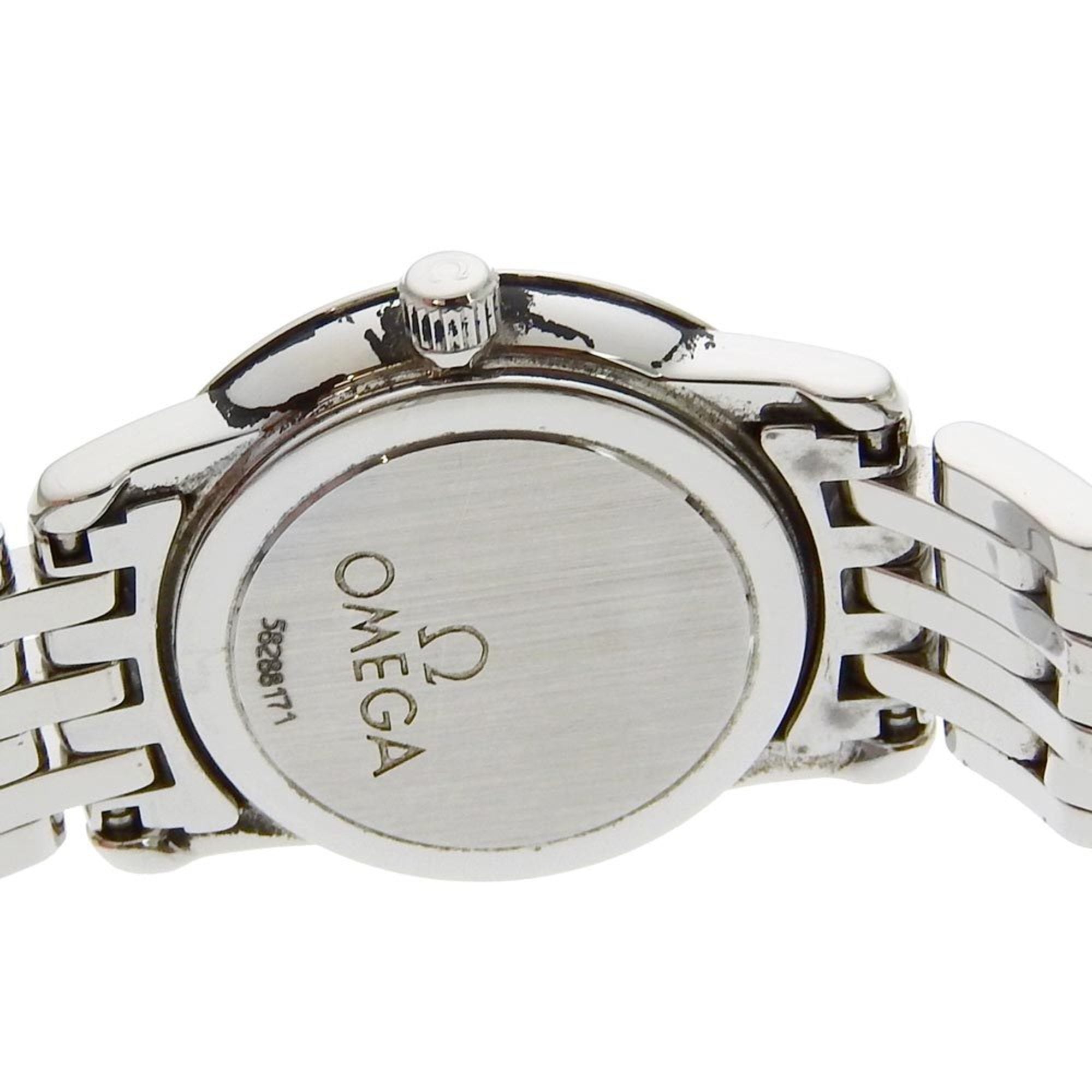 OMEGA De Ville Damenuhr 4570.31 aus EdelstahlQuarz analoge AnzeigeSilber Zifferblatt