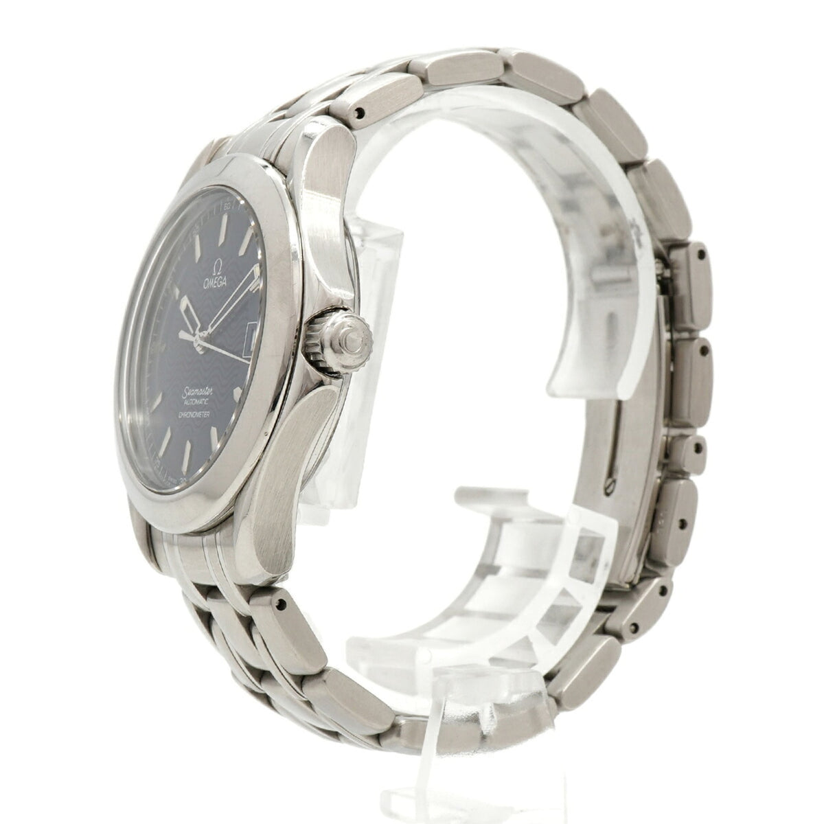 Omega Seamaster Date 2501.81 horloge met blauwe wijzerplaat, 36 mm