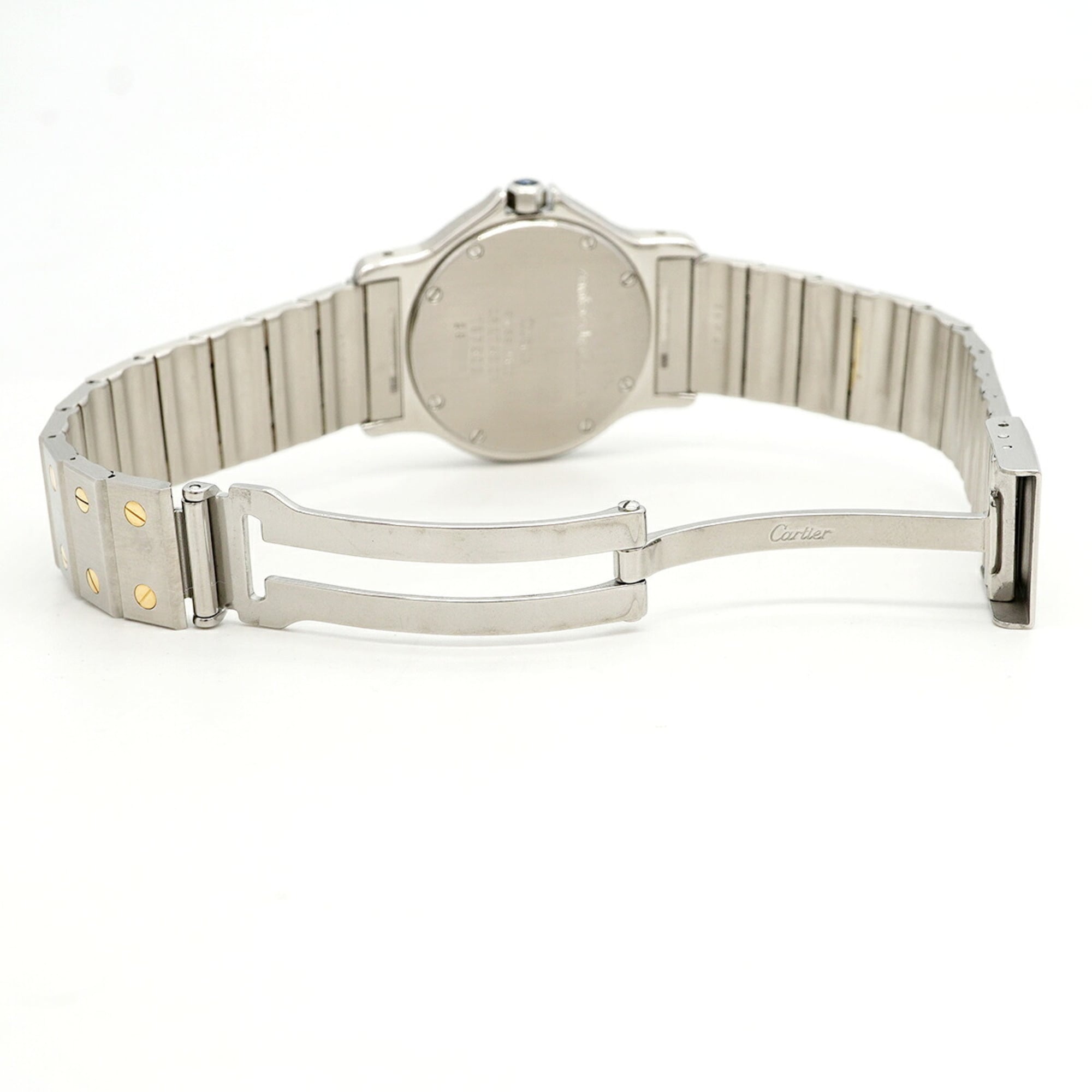 Cartier Santos Octagon LM W2001583 Ivory Dial ( & Wo)